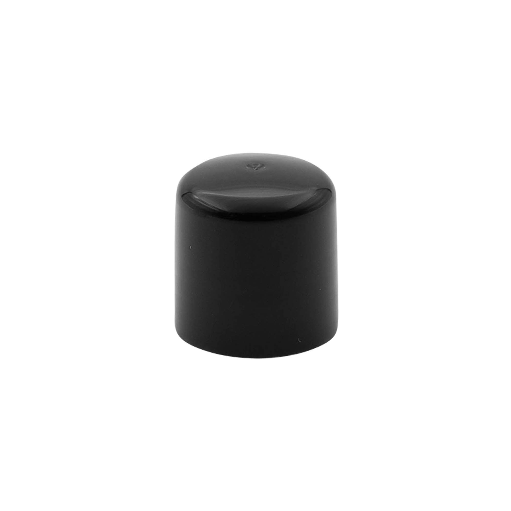 Screw cap with spray insert, PP plastic, black, for opening: 24/410 Screw cap with spray insert, PP plastic, black, for opening: 24/410