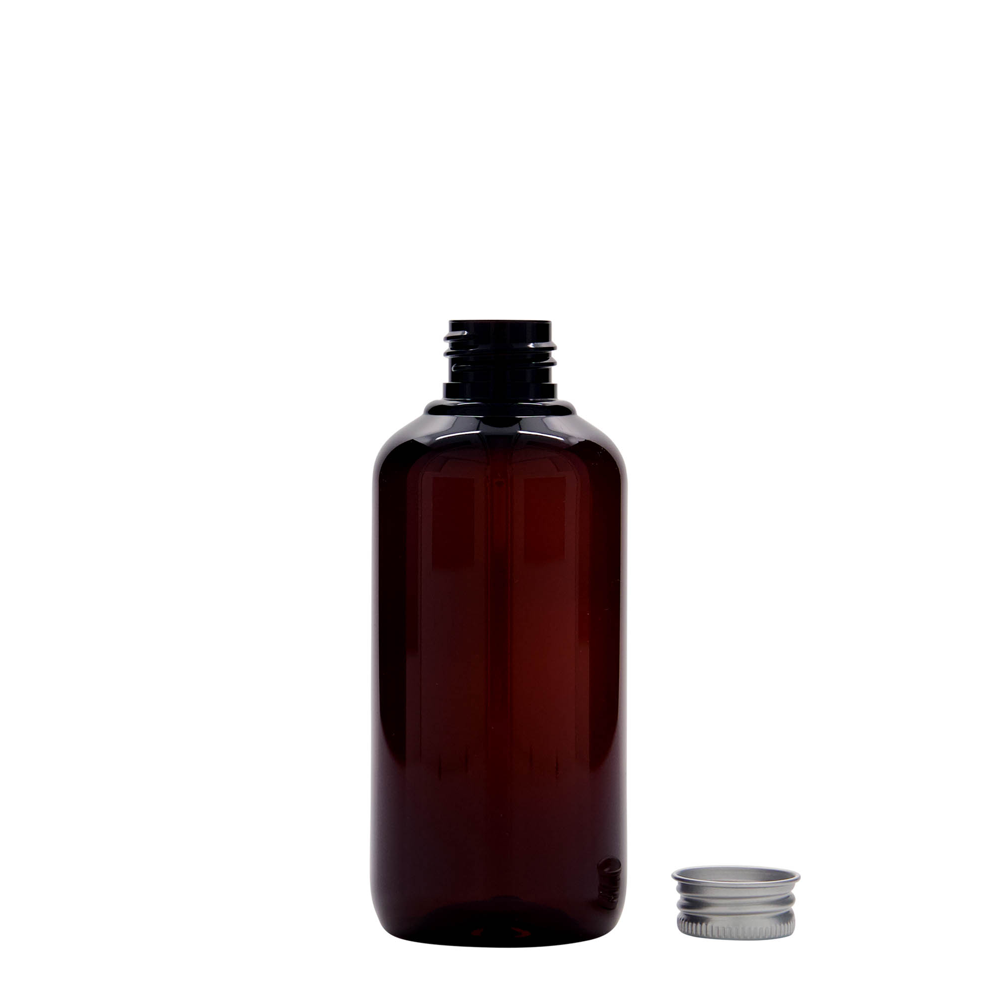 200 ml recycled plastic bottle 'Victor's Best', PCR, brown, closure: 24/410