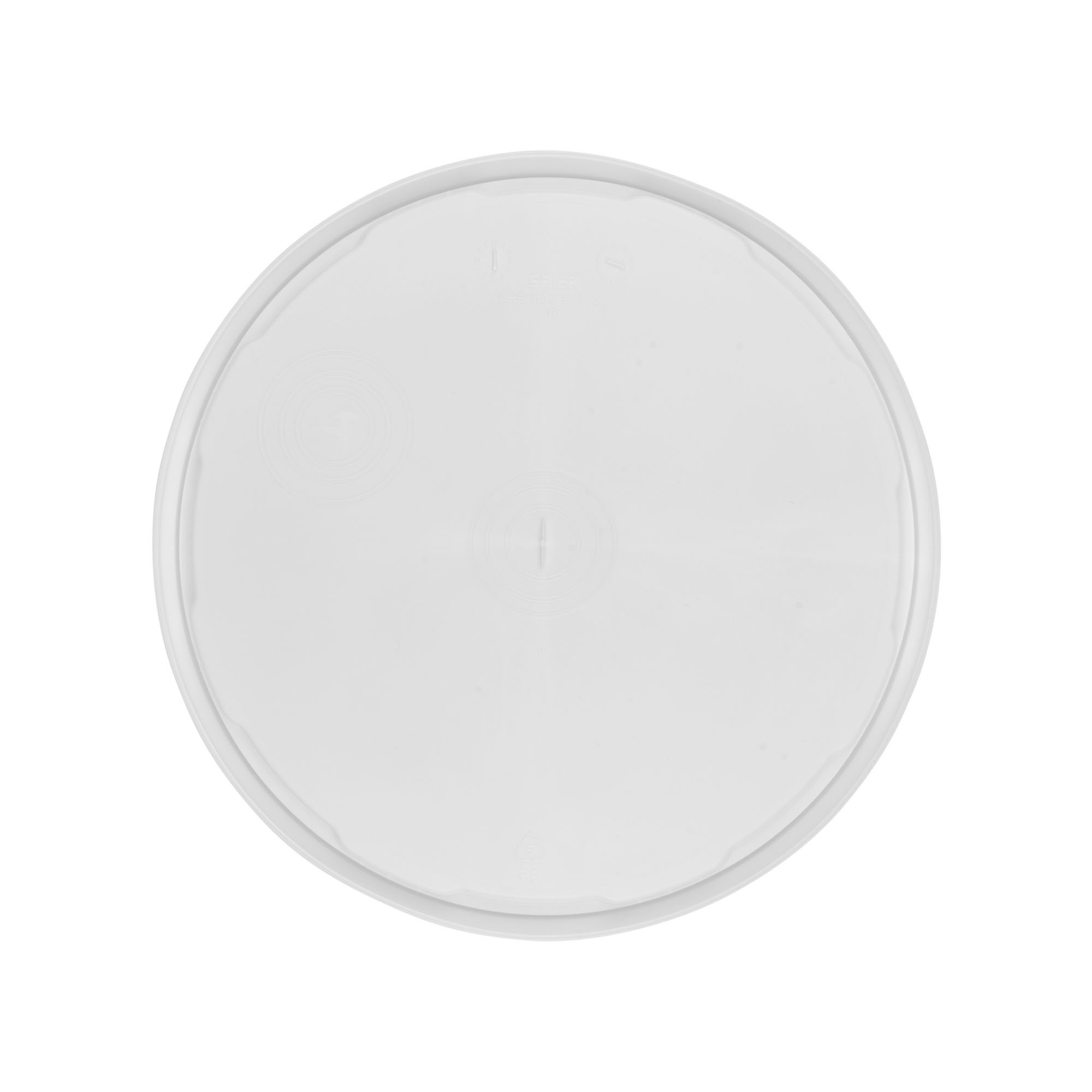 Lid for 12.5 l bucket, PP plastic, white