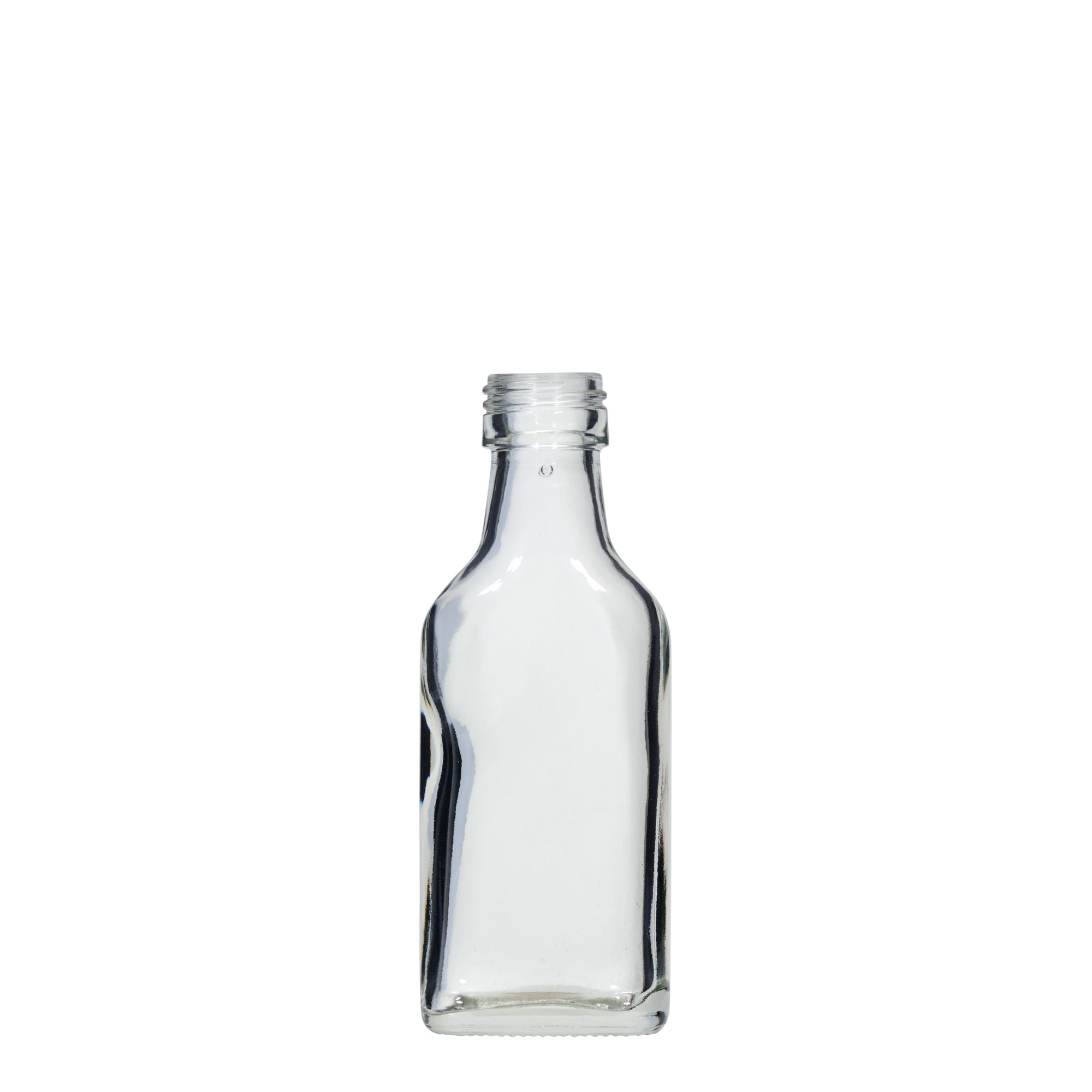 40 ml pocket bottle, rectangular, opening: PP 22 40 ml pocket bottle, rectangular, opening: PP 22