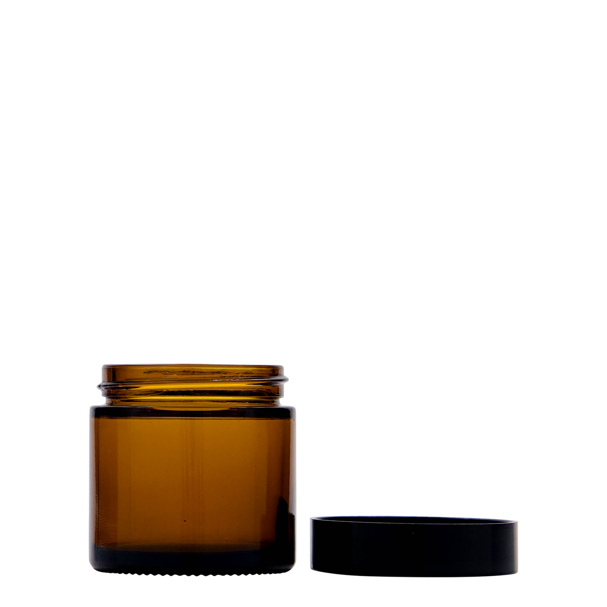 60 ml jar 'Brown Line', glass, brown, opening: screw cap 60 ml jar 'Brown Line', glass, brown, opening: screw cap