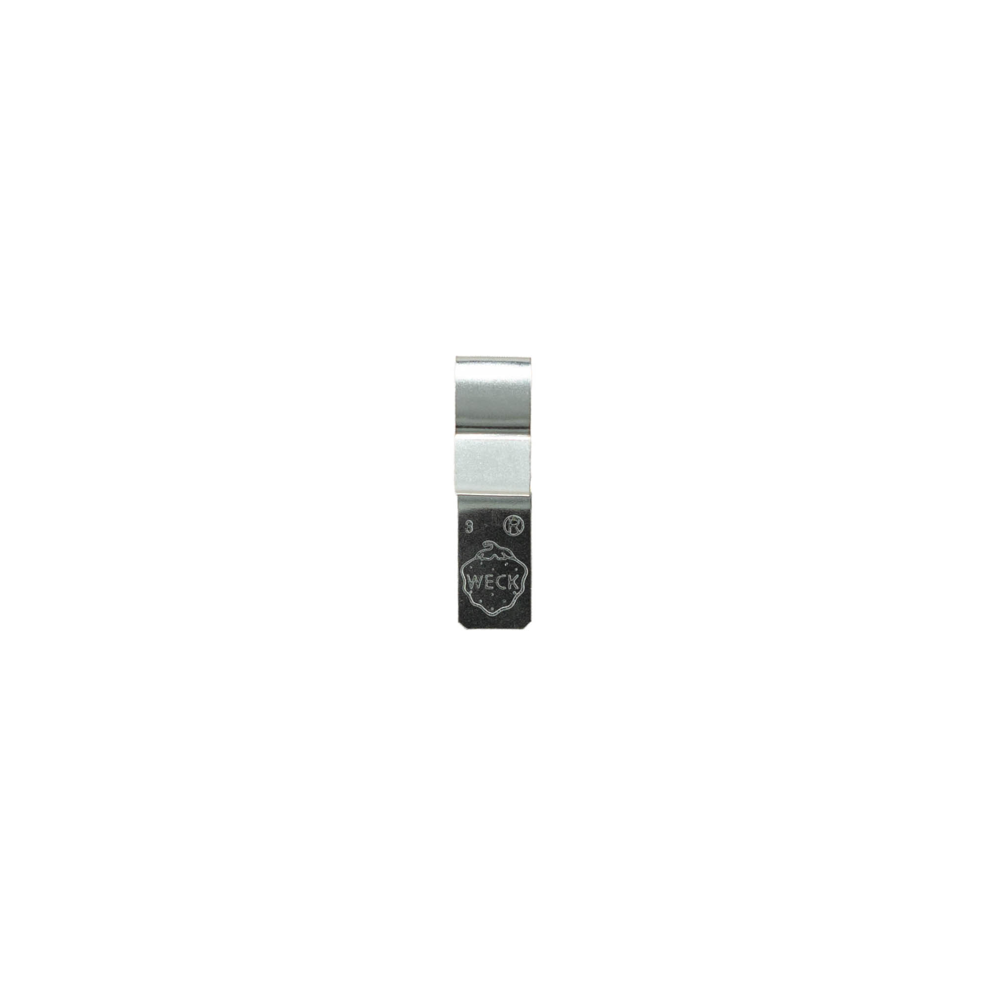 WECK clip #, stainless steel, silver