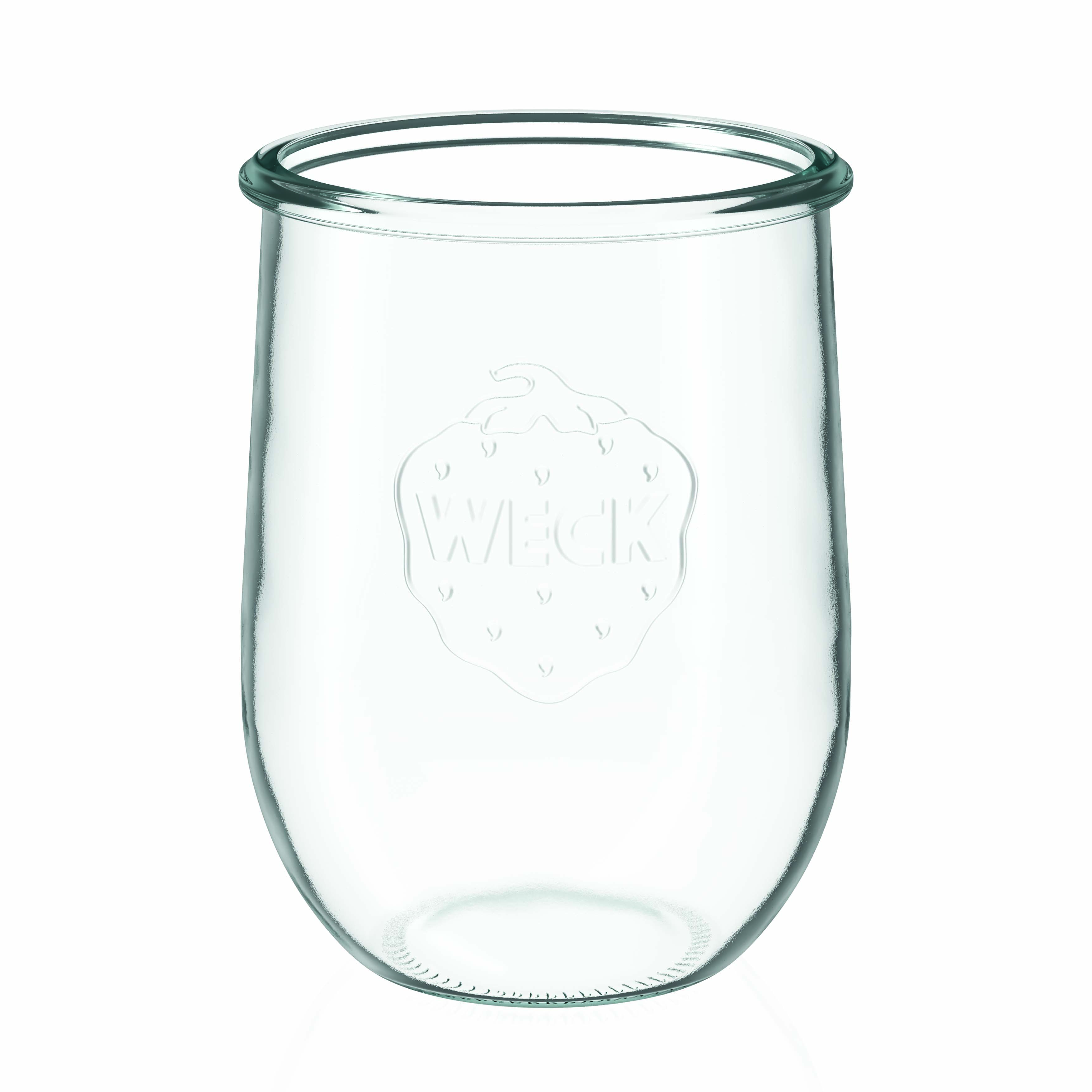 6x 1050 ml WECK tulip jar with glass lid RR 100