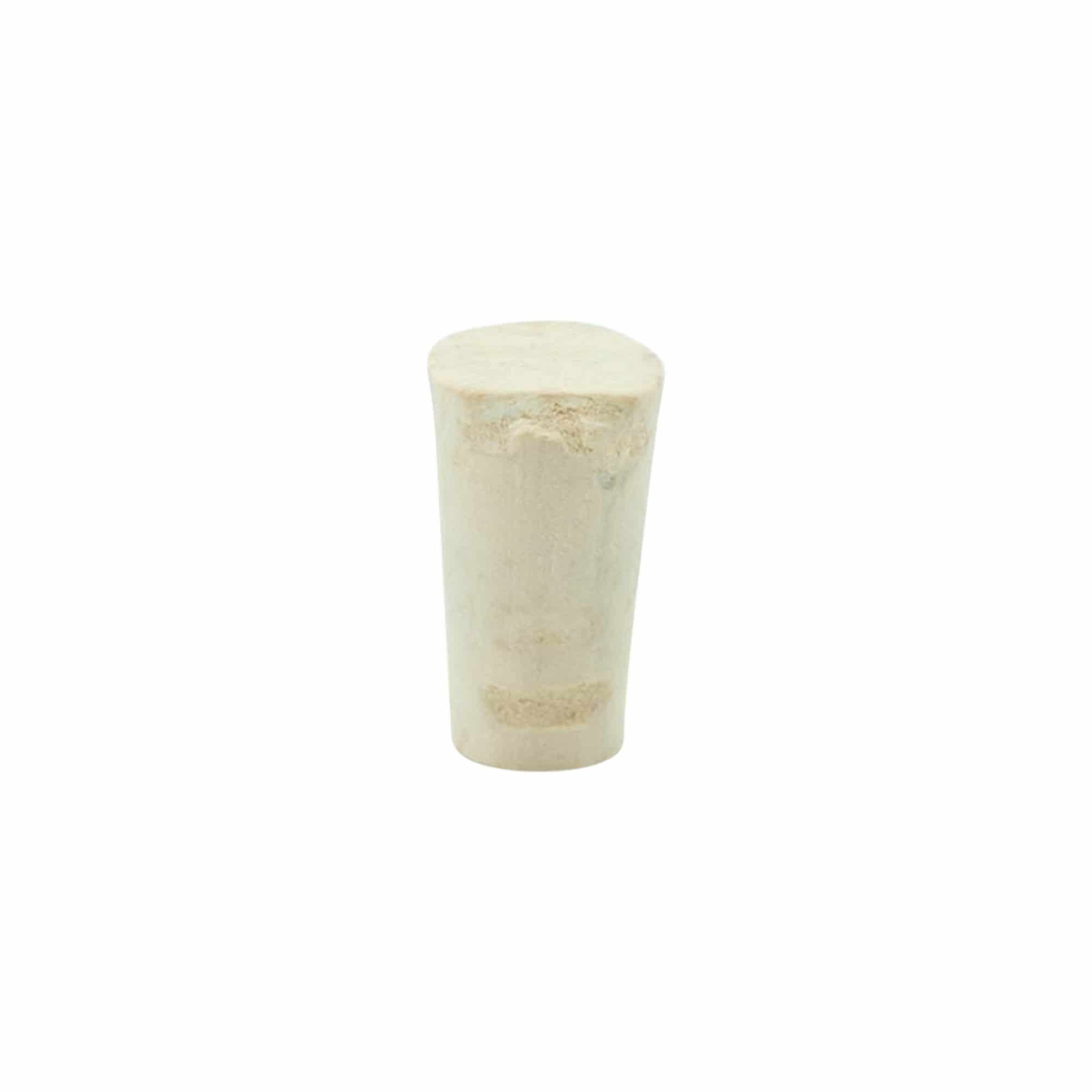 Tapered cork 9-12 x 22, natural cork, bleached, for opening: cork