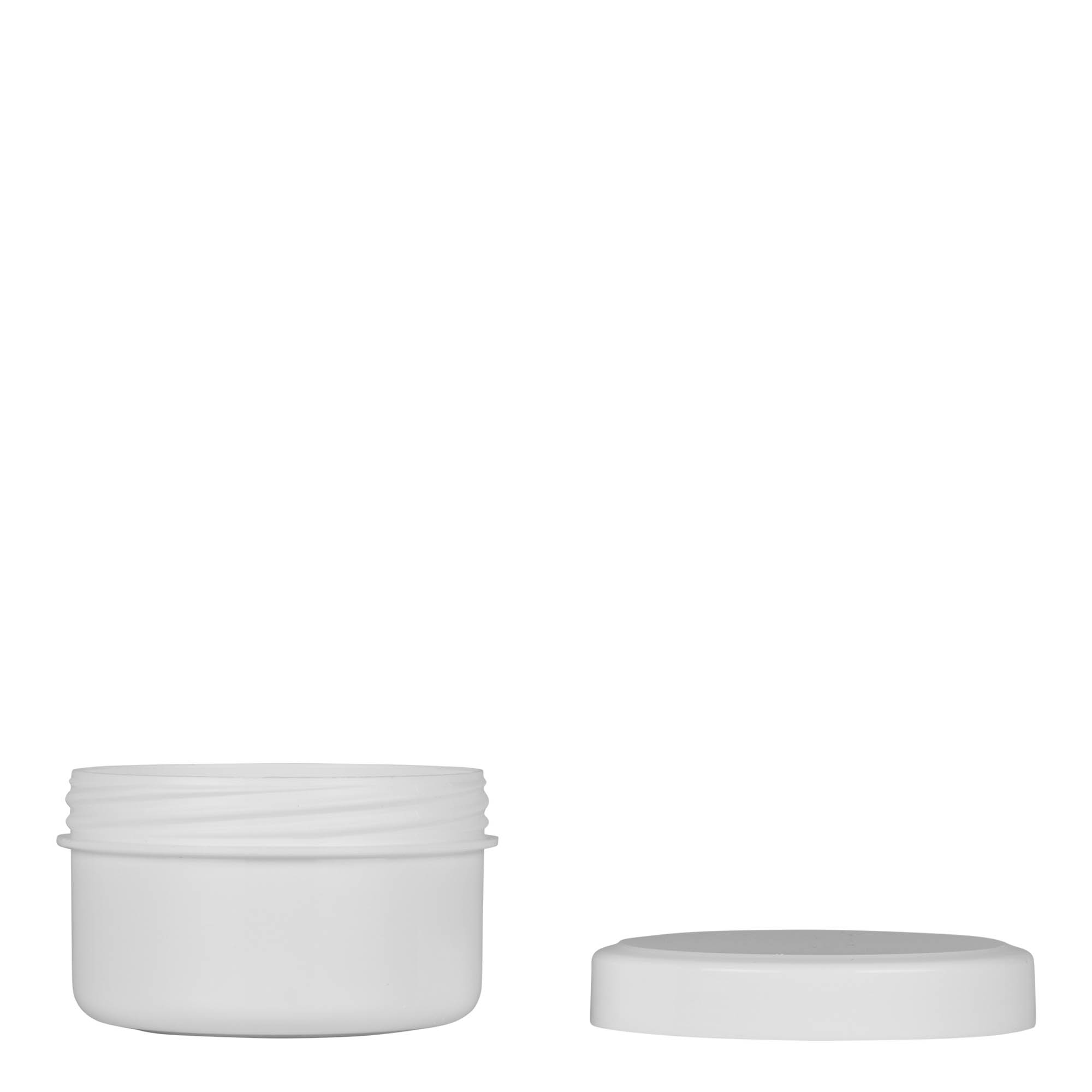 60 ml plastic jar 'White Line', PP, white, opening: screw cap