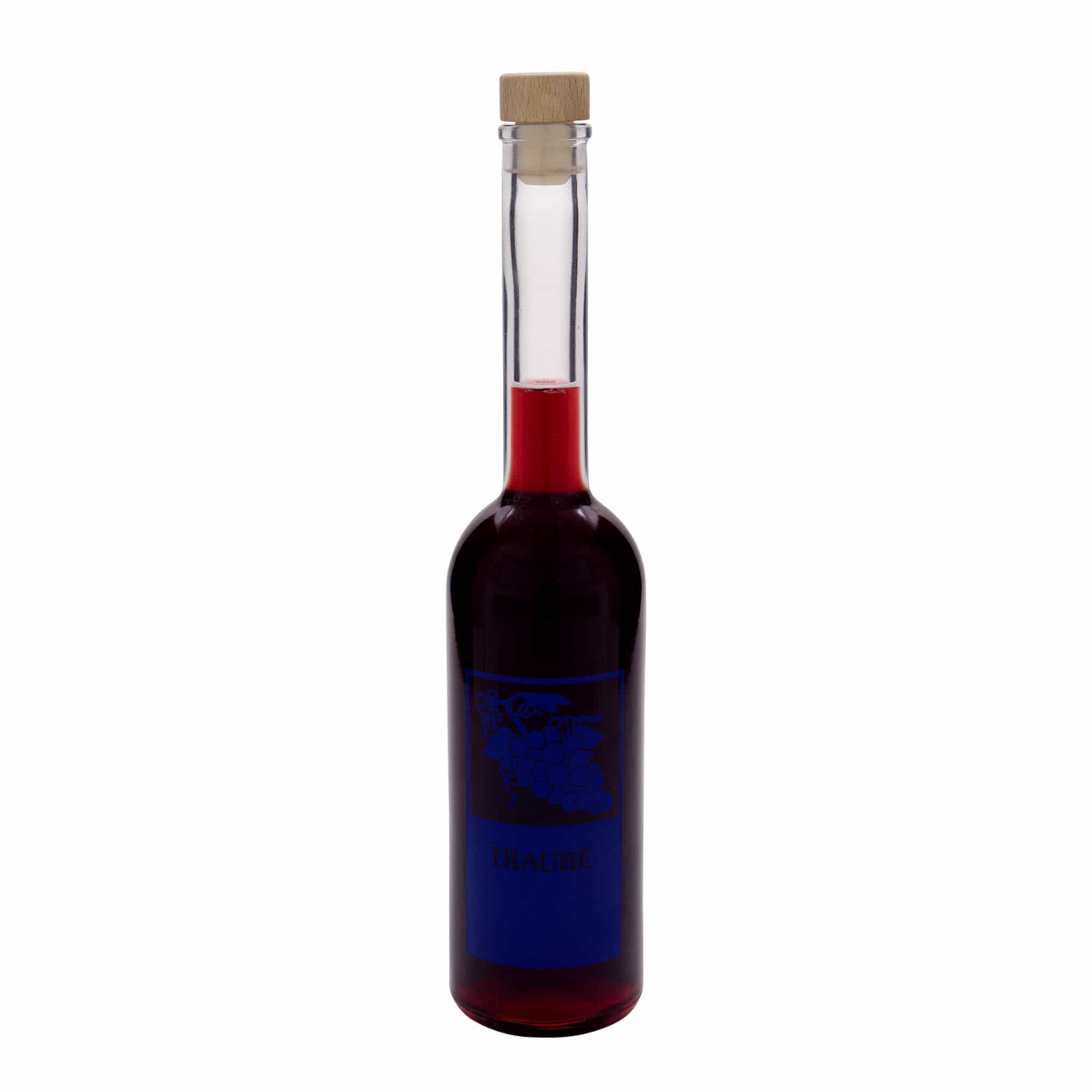 500 ml glass bottle ‘Opera’, motif: grape, opening: cork