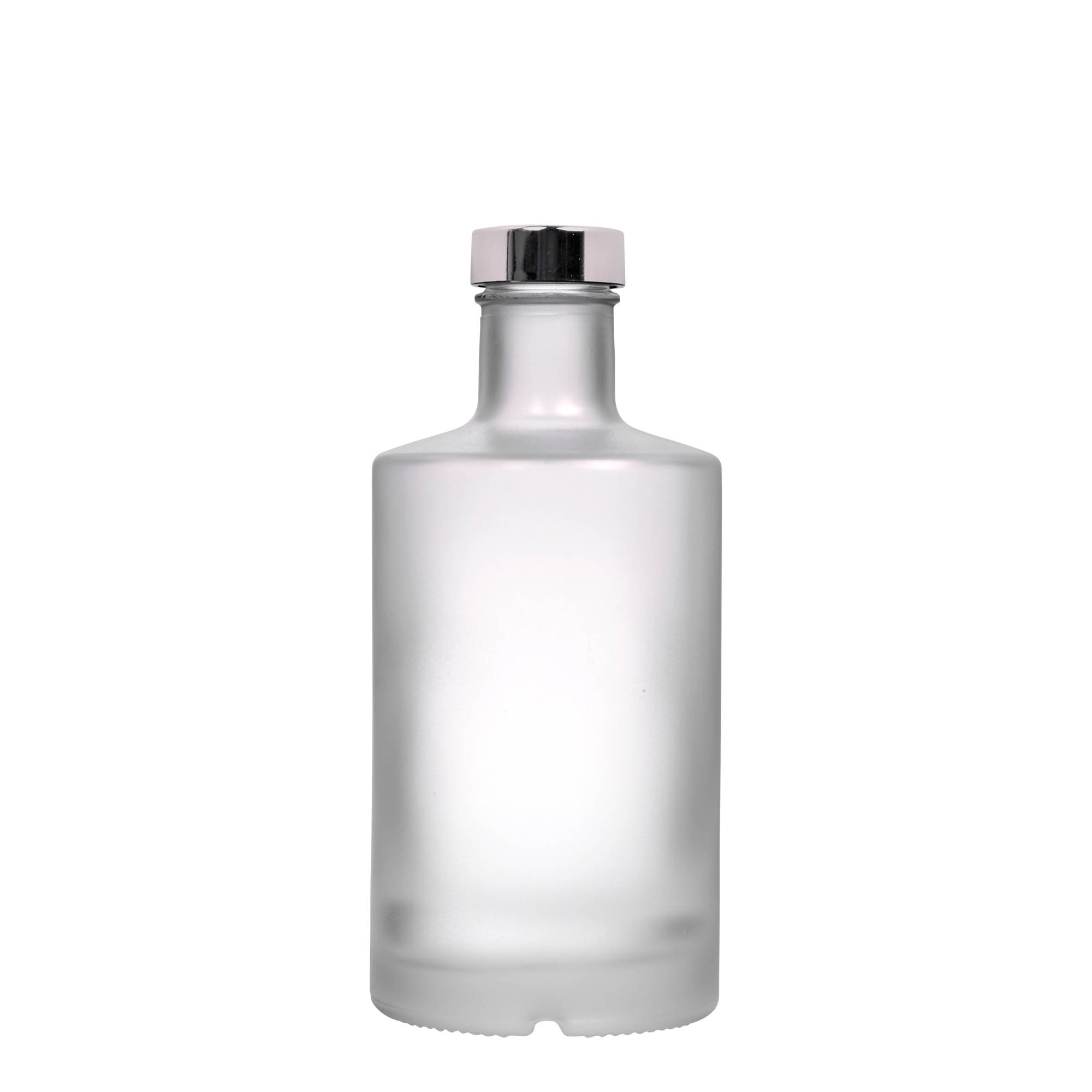 500 ml glass bottle ‘Caroline’, frosted, opening: GPI 33