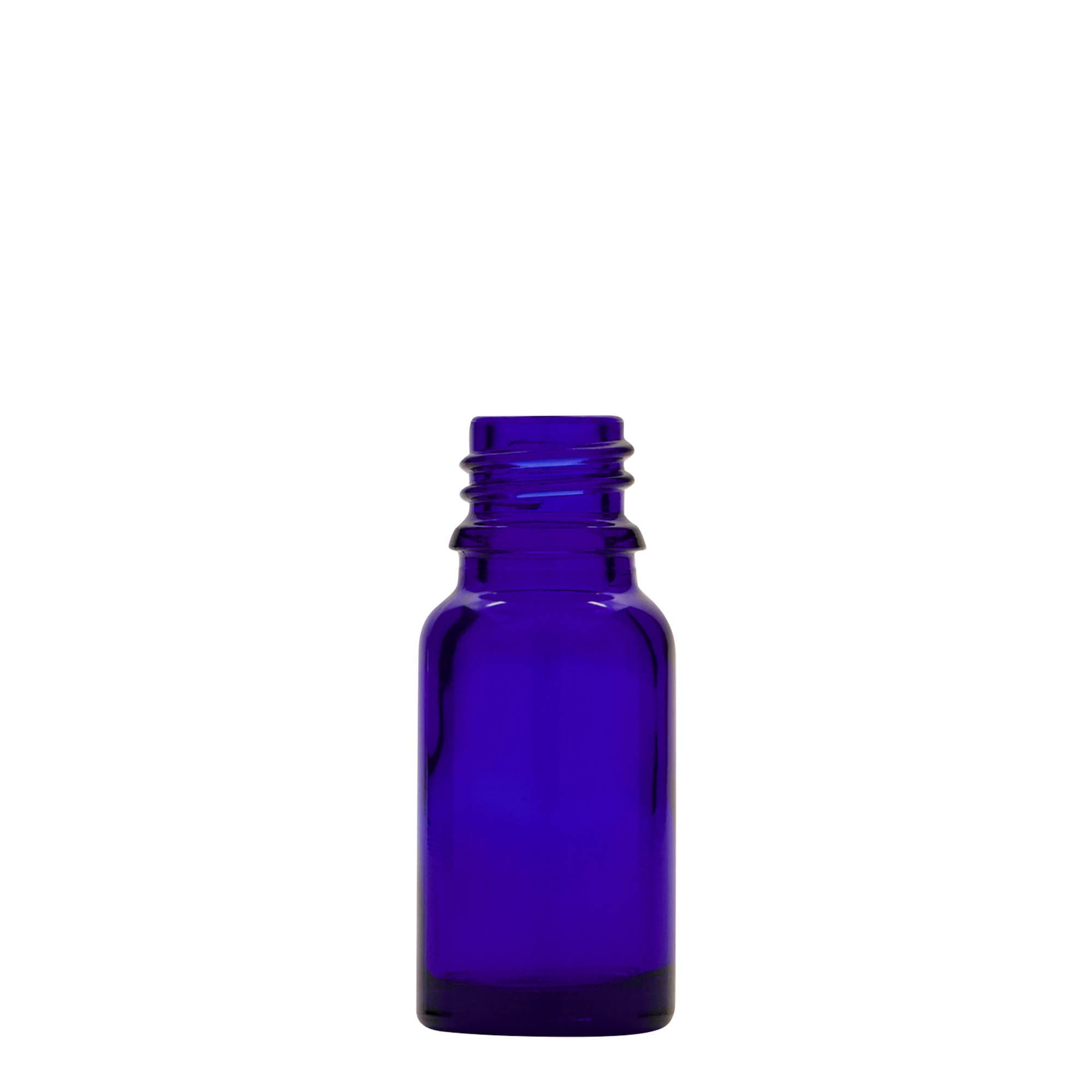 10 ml pipette bottle medicine, glass, royal blue-red, opening: DIN 18