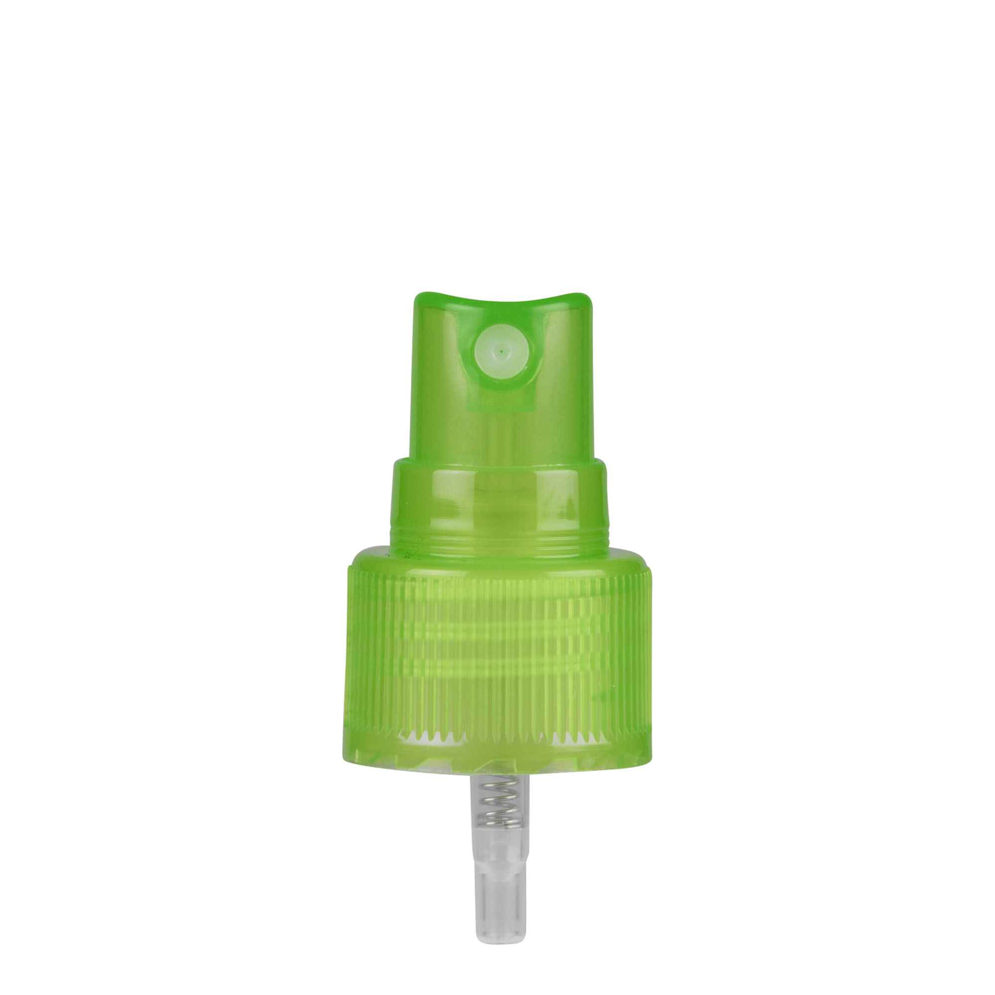Screw cap with atomiser, PP plastic, green, for opening: GPI 24/410 Screw cap with atomiser, PP plastic, green, for opening: GPI 24/410