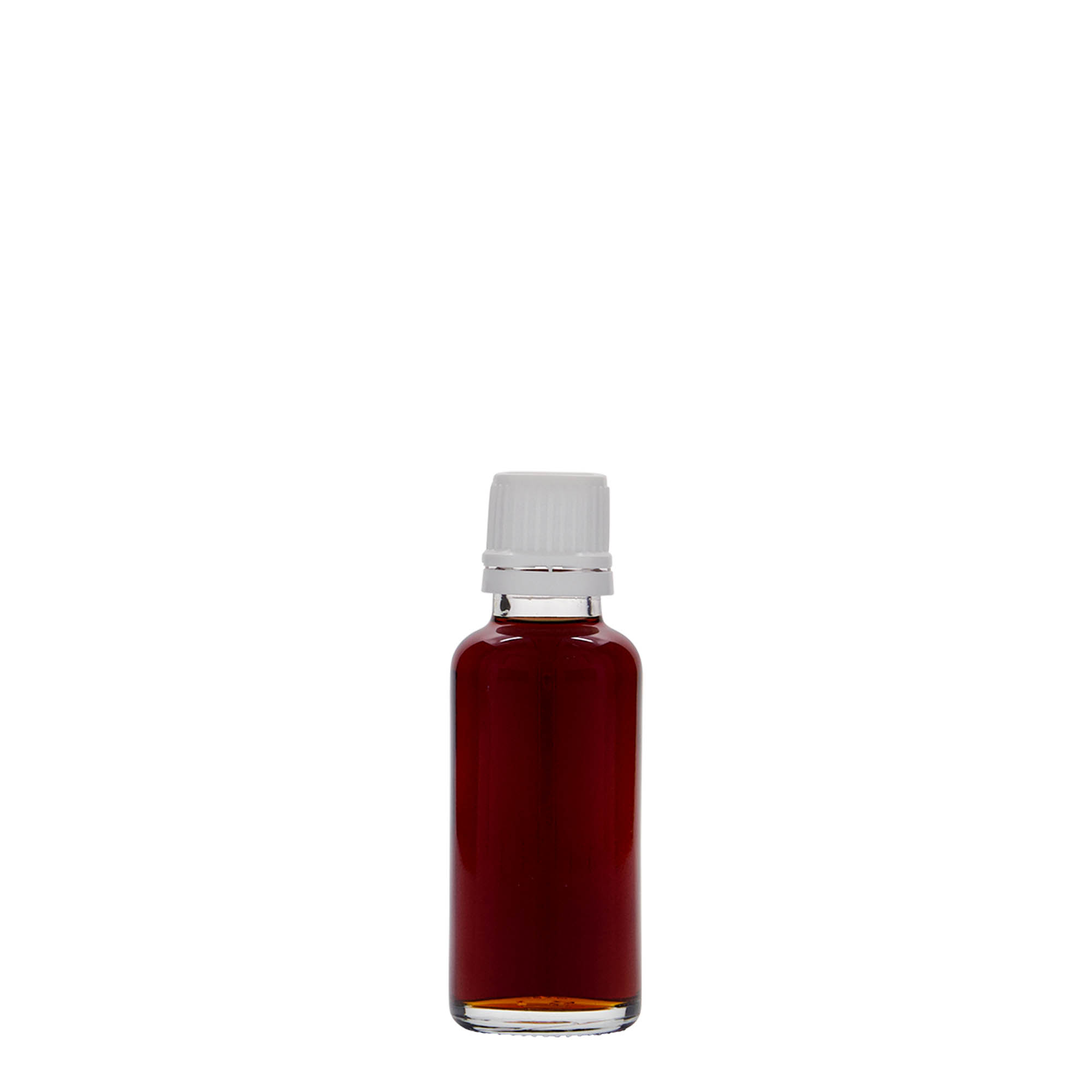 30 ml medicine bottle, glass, opening: DIN 18