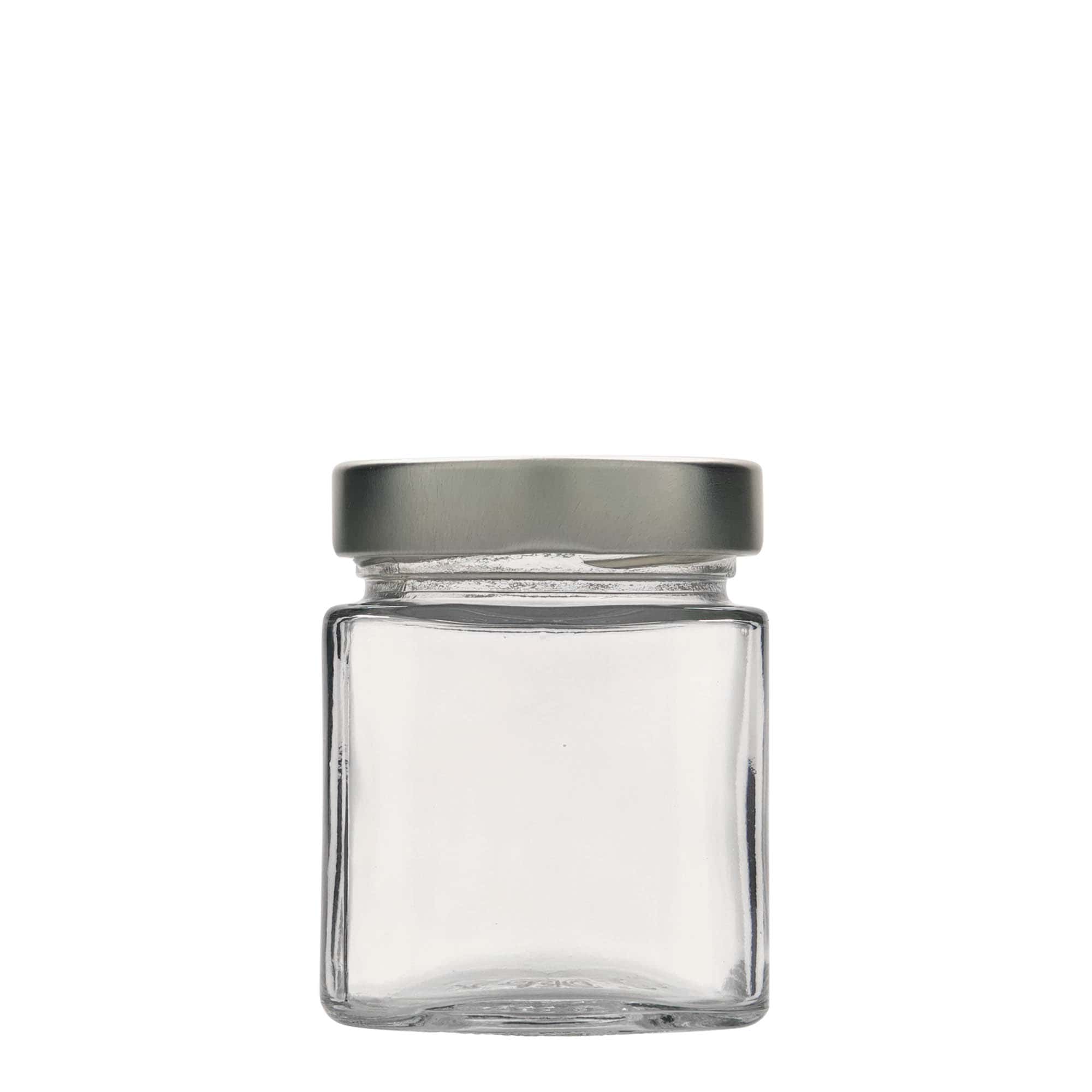 212 ml square glass ‘Ikarus’, opening: Deep-Twist-off (DTO 63)