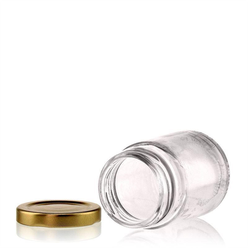 106 ml tall round glass, opening: Twist-Off (TO 48) 106 ml tall round glass, opening: Twist-Off (TO 48)