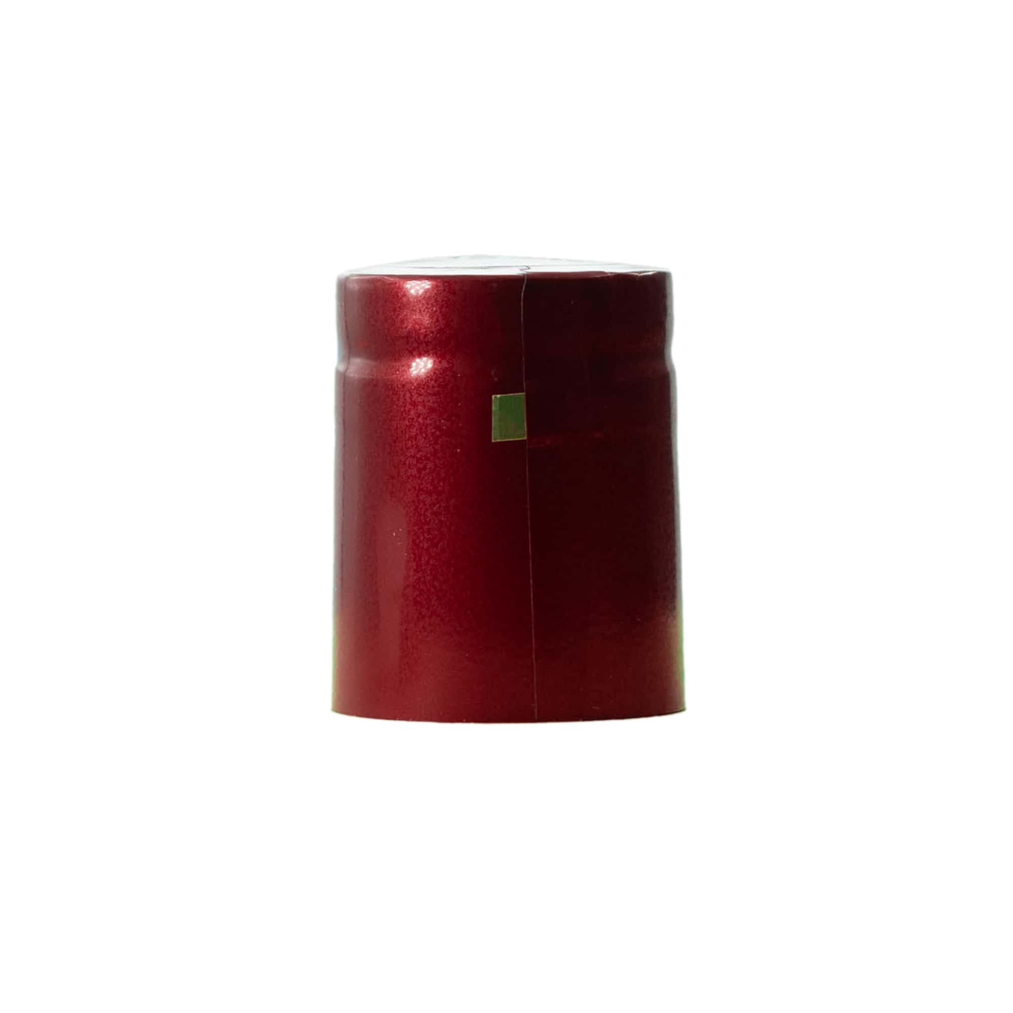 Shrink capsule 32x41, PVC plastic, wine red