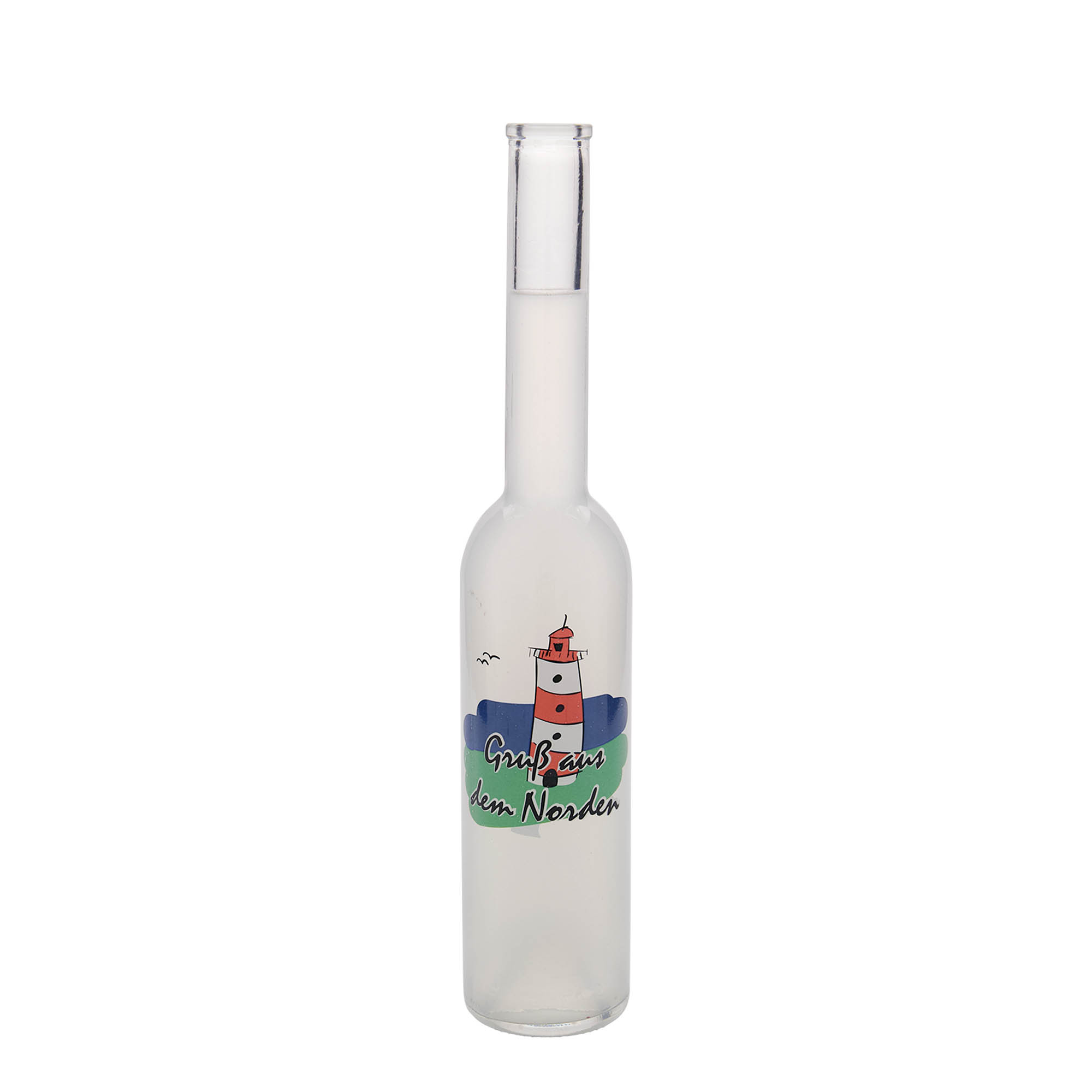 350 ml glass bottle 'Opera', design: North, opening: cork