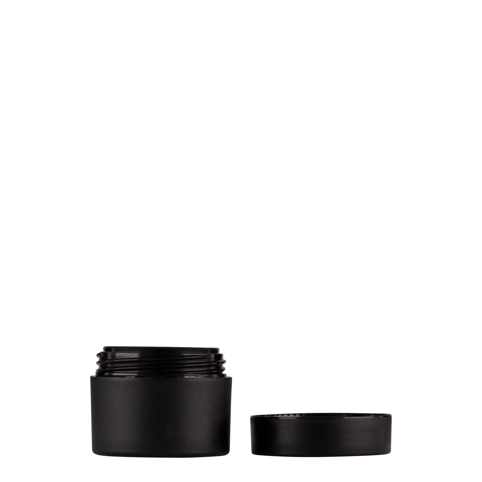 5 ml plastic jar 'Antonella', PP, black, opening: screw cap