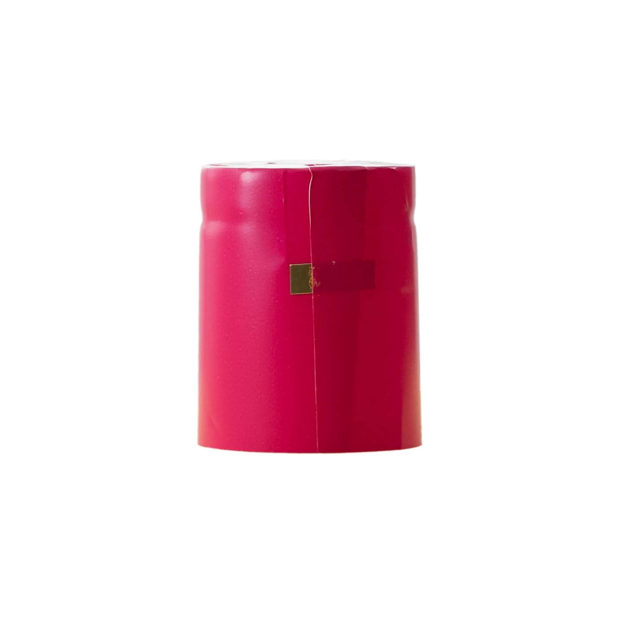 Shrink capsule 32x41, PVC plastic, pink