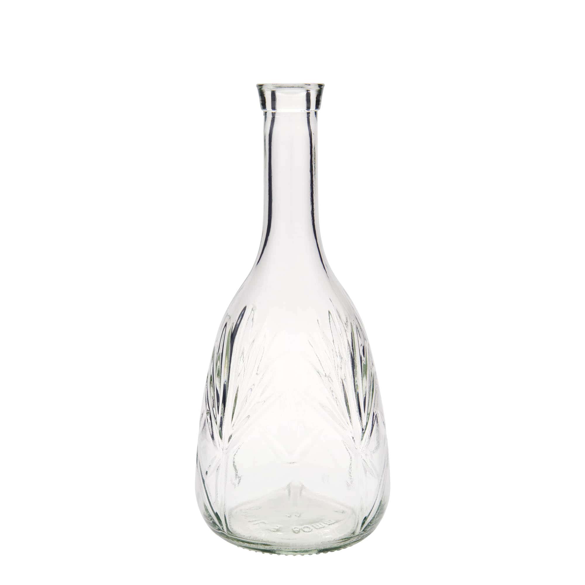 1,000 ml glass bottle ‘Reliefa’, opening: cork