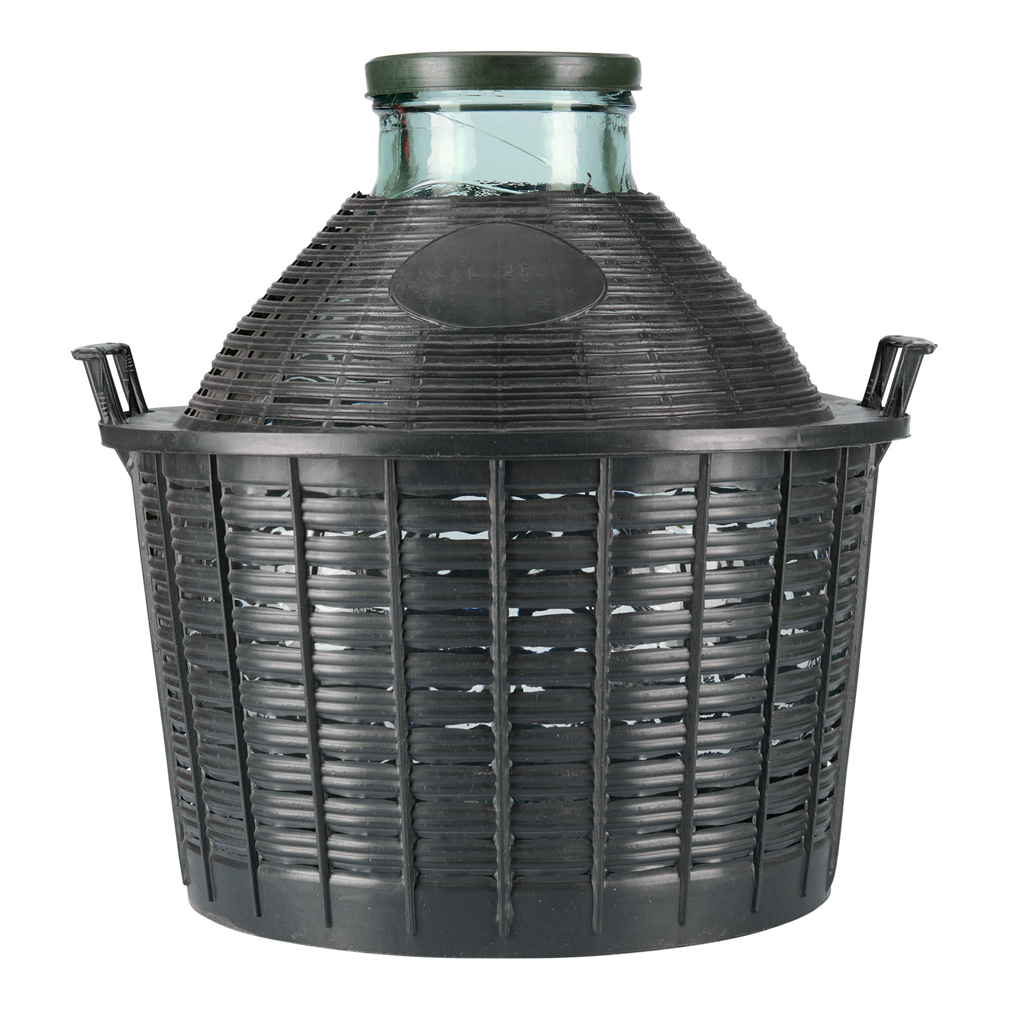 25 l balloon bottle wide neck, glass, opening: slip lid