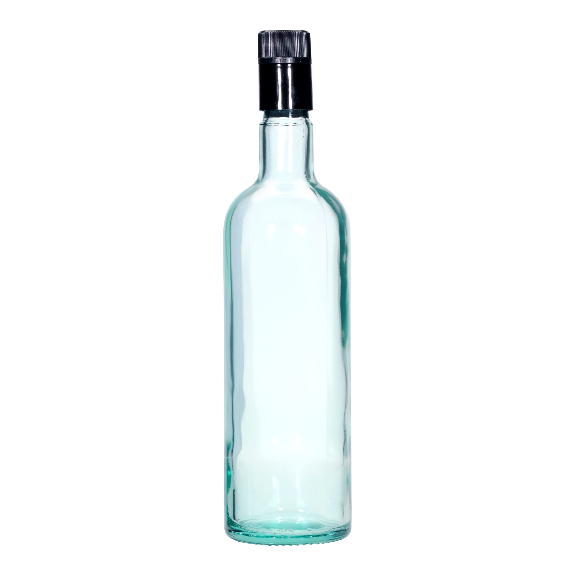 750 ml vinegar/oil bottle 'Willy New', glass, light green, opening: DOP