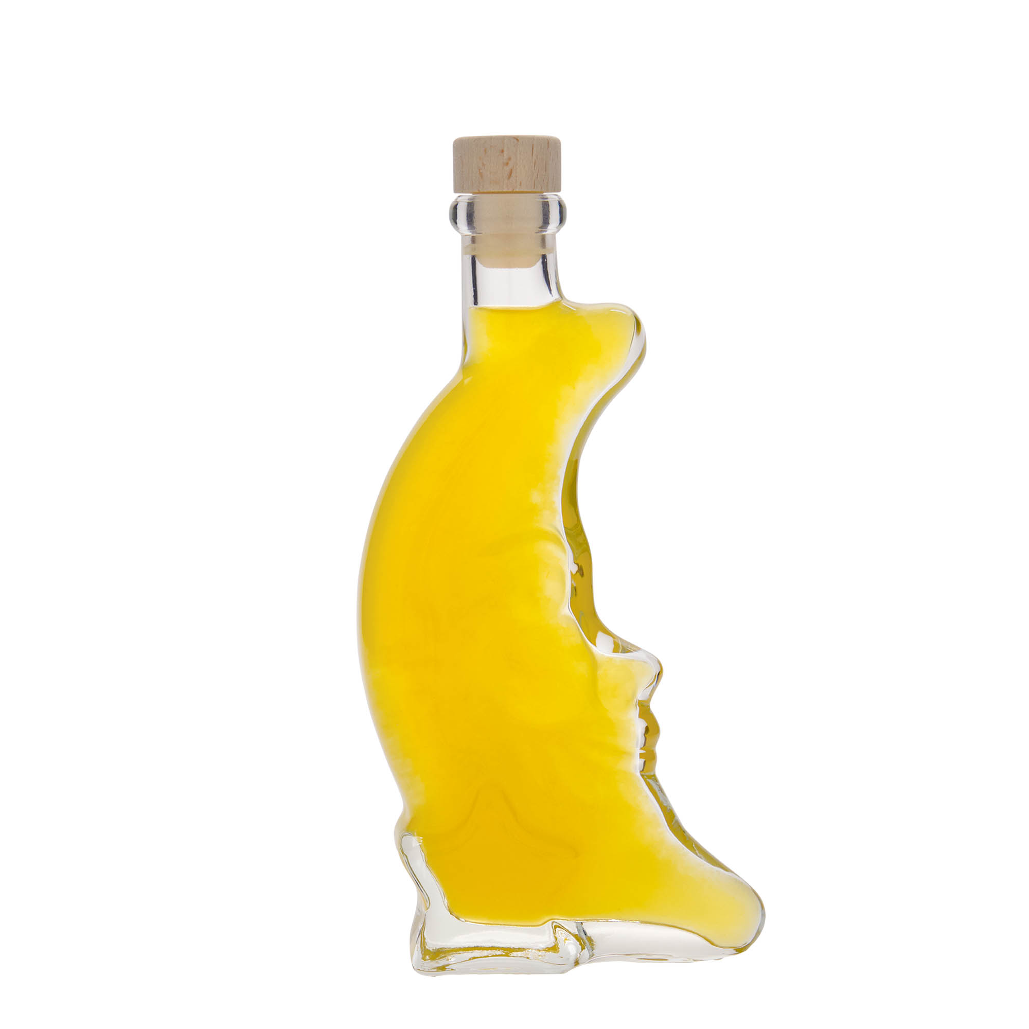200 ml glass bottle 'Moon', opening: cork
