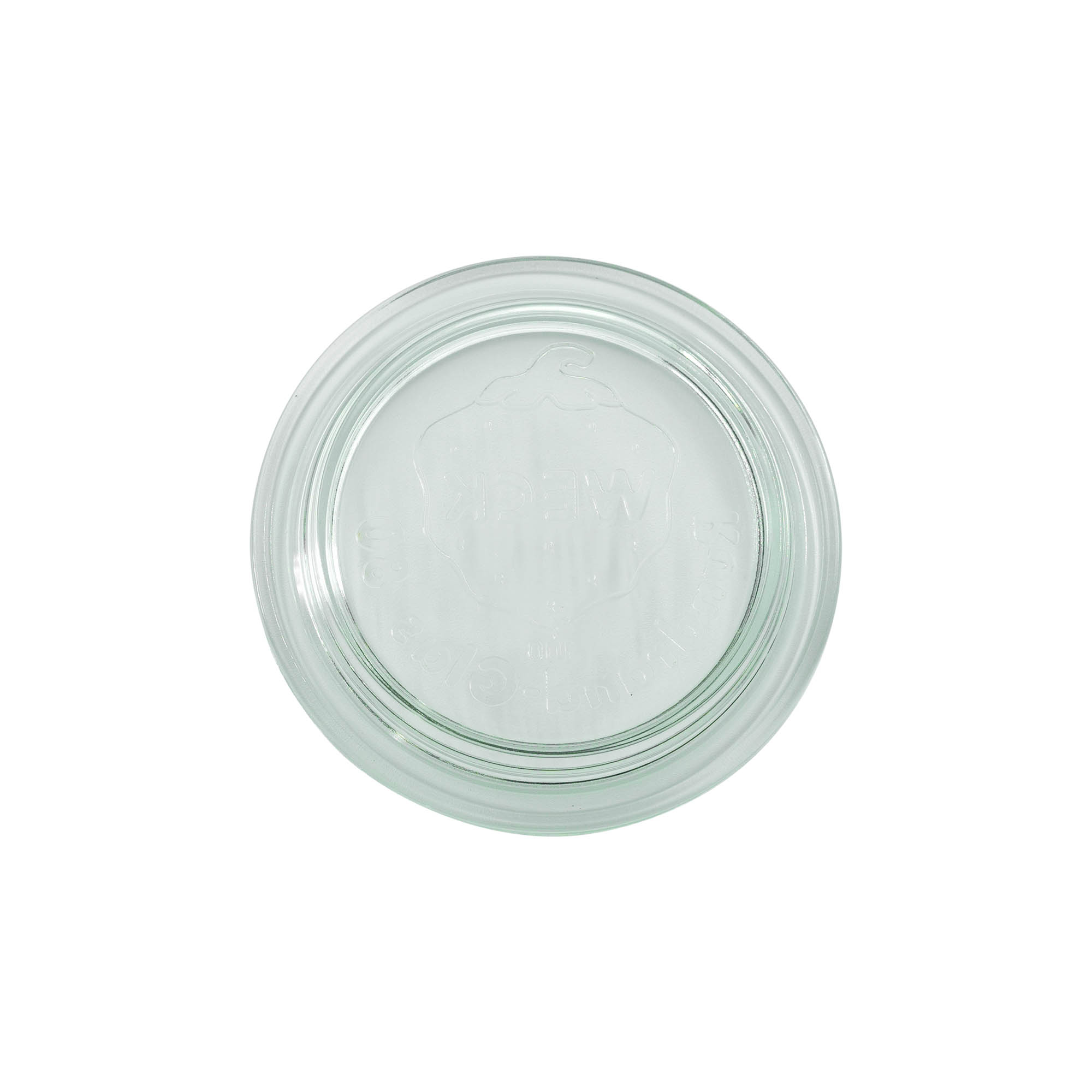WECK glass lid with round rim, for opening: RR80