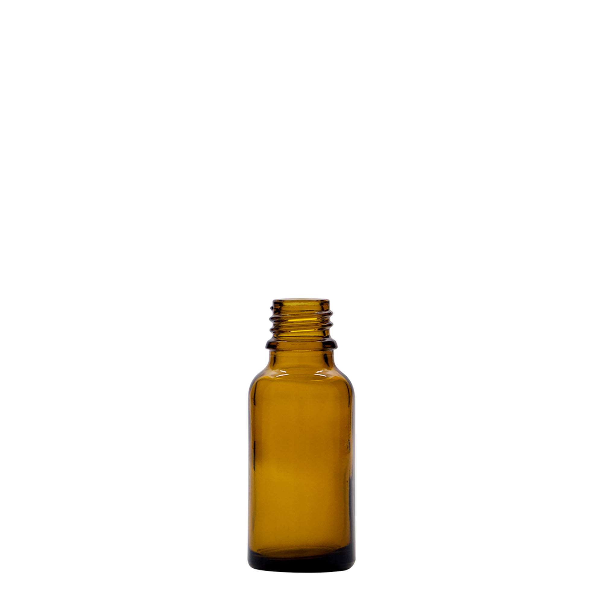 20 ml medicine bottle, brown glass, opening: DIN 18
