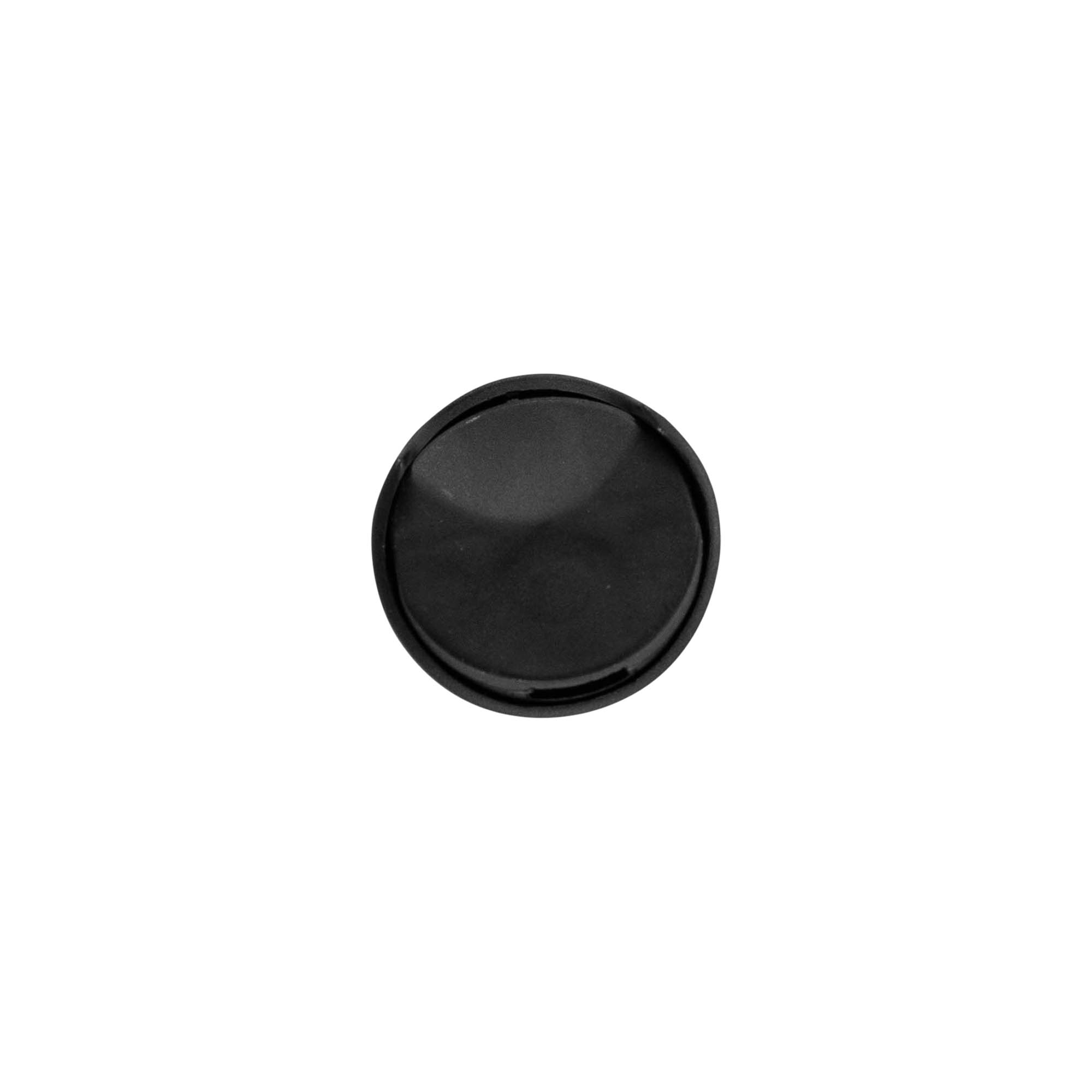 Screw cap with disc top, PP plastic, black, for opening: 24/410