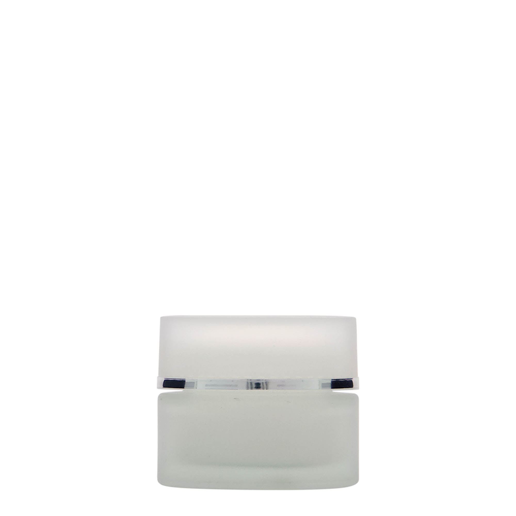 30 ml jar 'Platinum Edition', glass, frosted, opening: screw cap