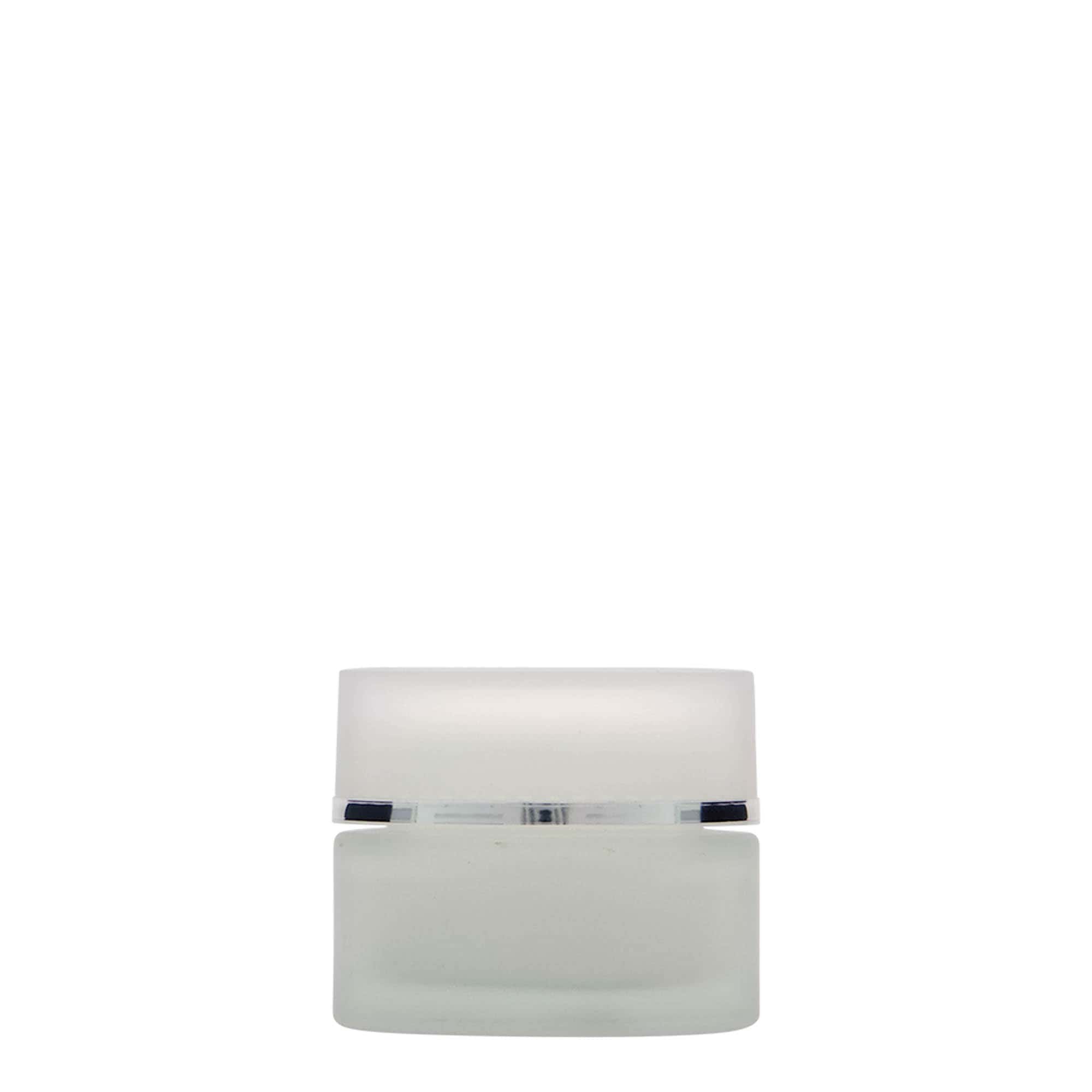 30 ml jar ‘Platinum Edition’, glass, frosted, opening: screw cap