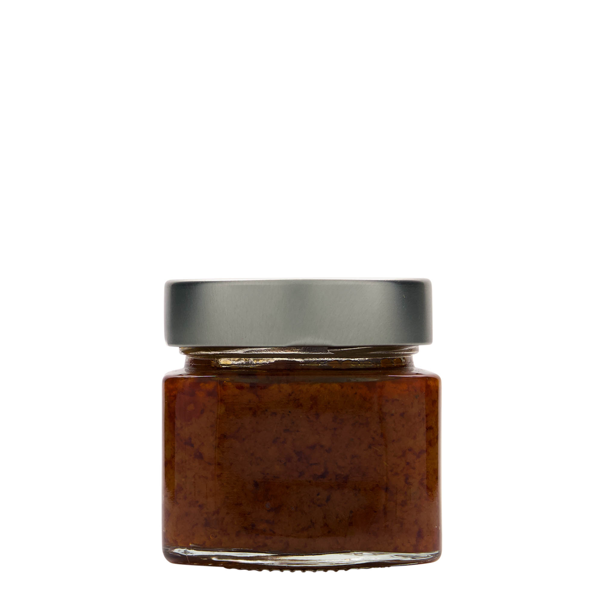 212 ml square glass 'Kimba', opening: Extra-Deep-Twist-Off (EDTO 70)