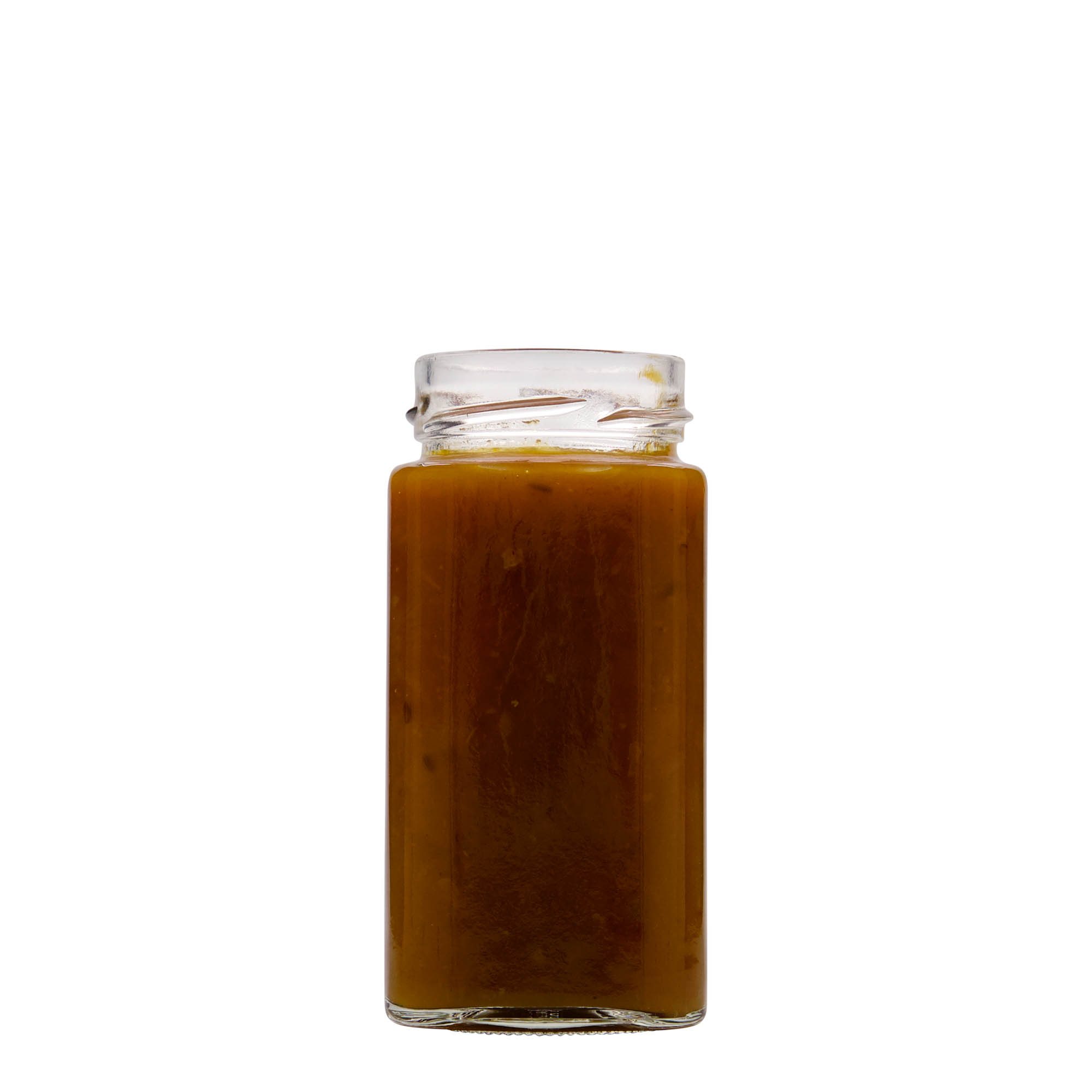 314 ml square jar ‘Funny’, opening: Deep-Twist-off (DTO 58)