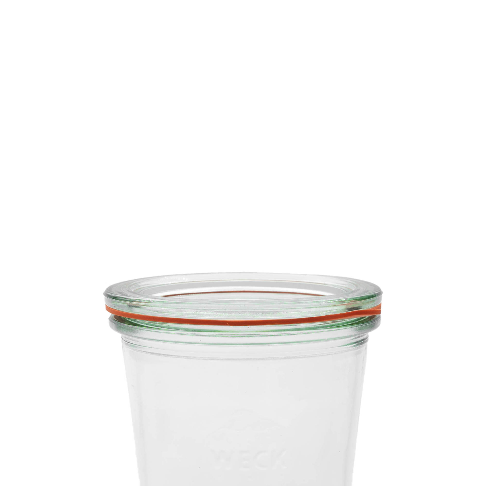 WECK preserving ring RR80, red, opening: round rim