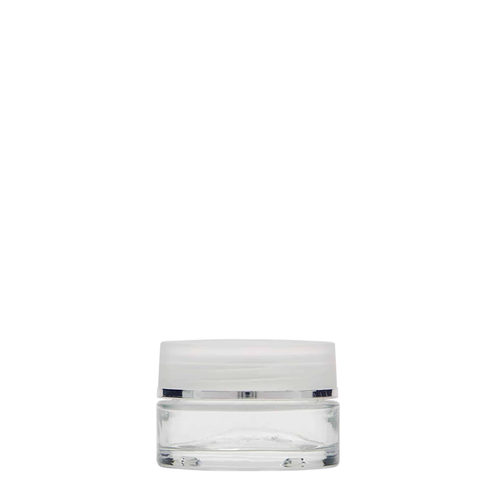 15 ml jar ‘Clear Edition’, glass, opening: screw cap