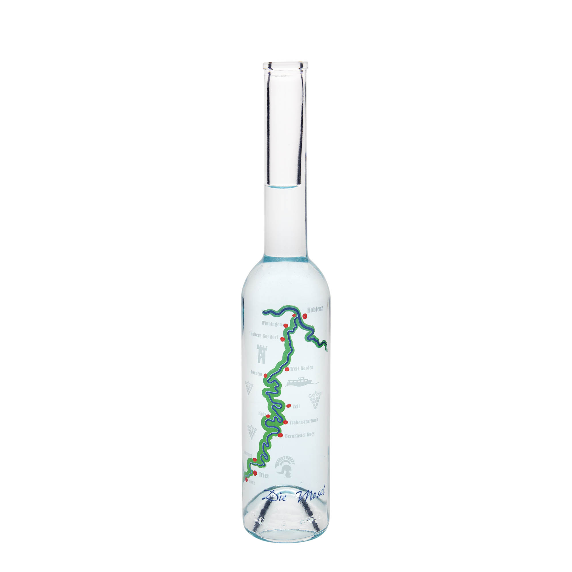 350 ml glass bottle 'Opera', design: Mosel, opening: cork