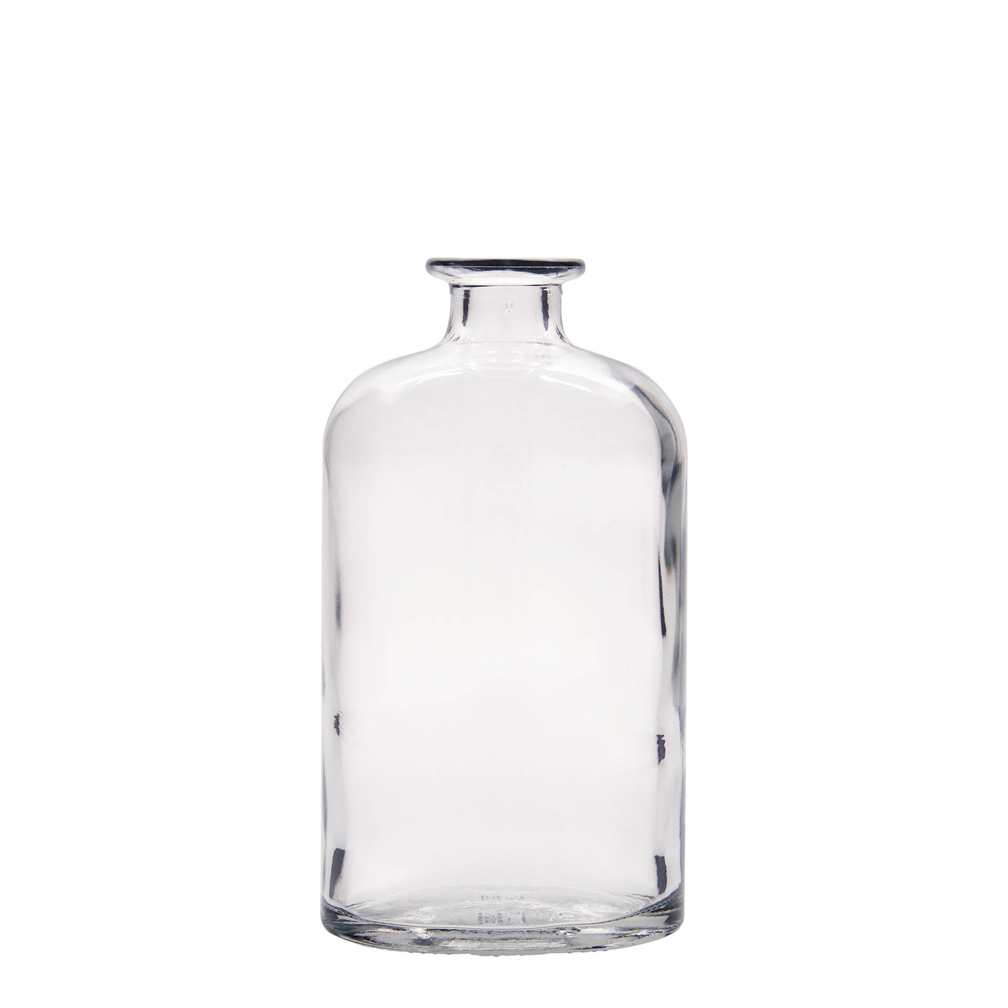 500 ml glass bottle 'Dundee', oval, opening: cork