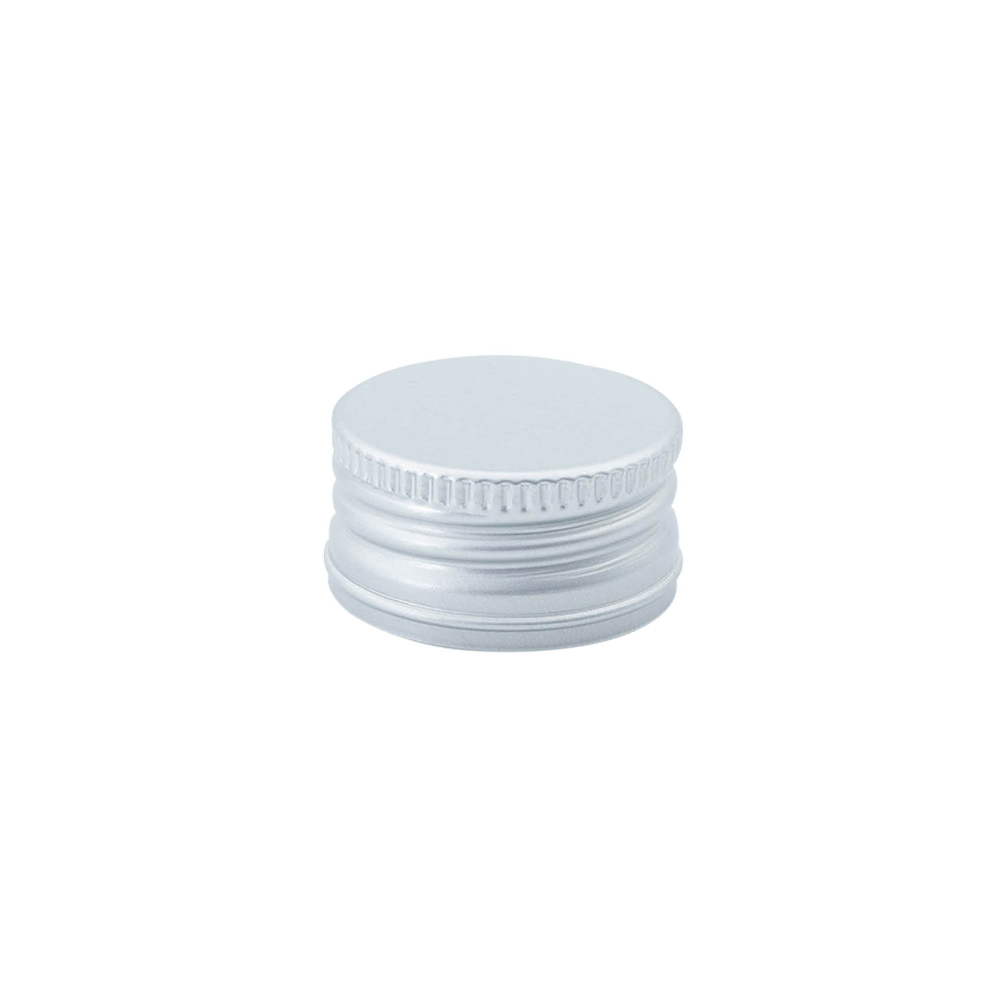 Screw cap, metal, silver, for opening: PP 31.5 Screw cap, metal, silver, for opening: PP 31.5