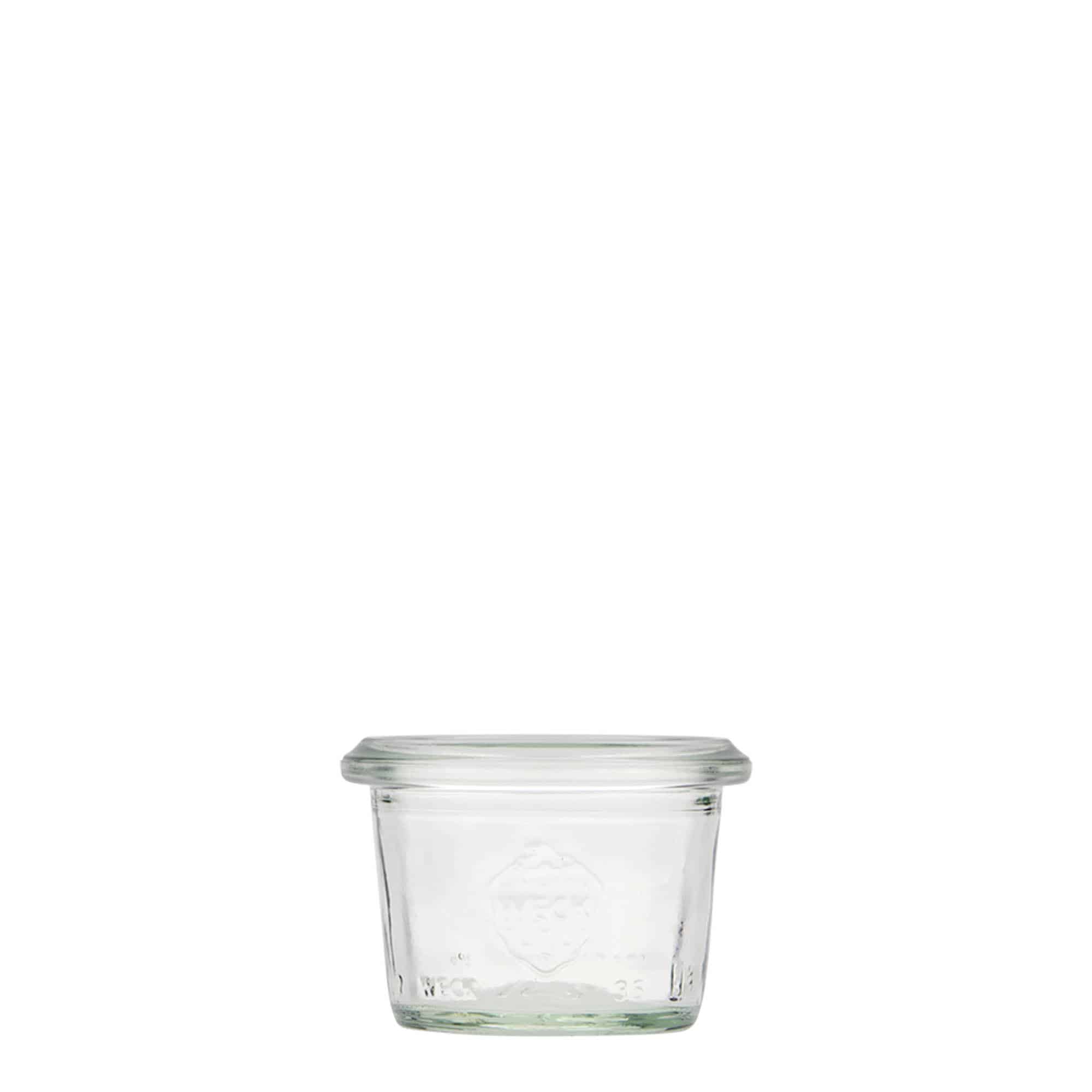 12x 35 ml WECK inverted jar with glass lid RR 40