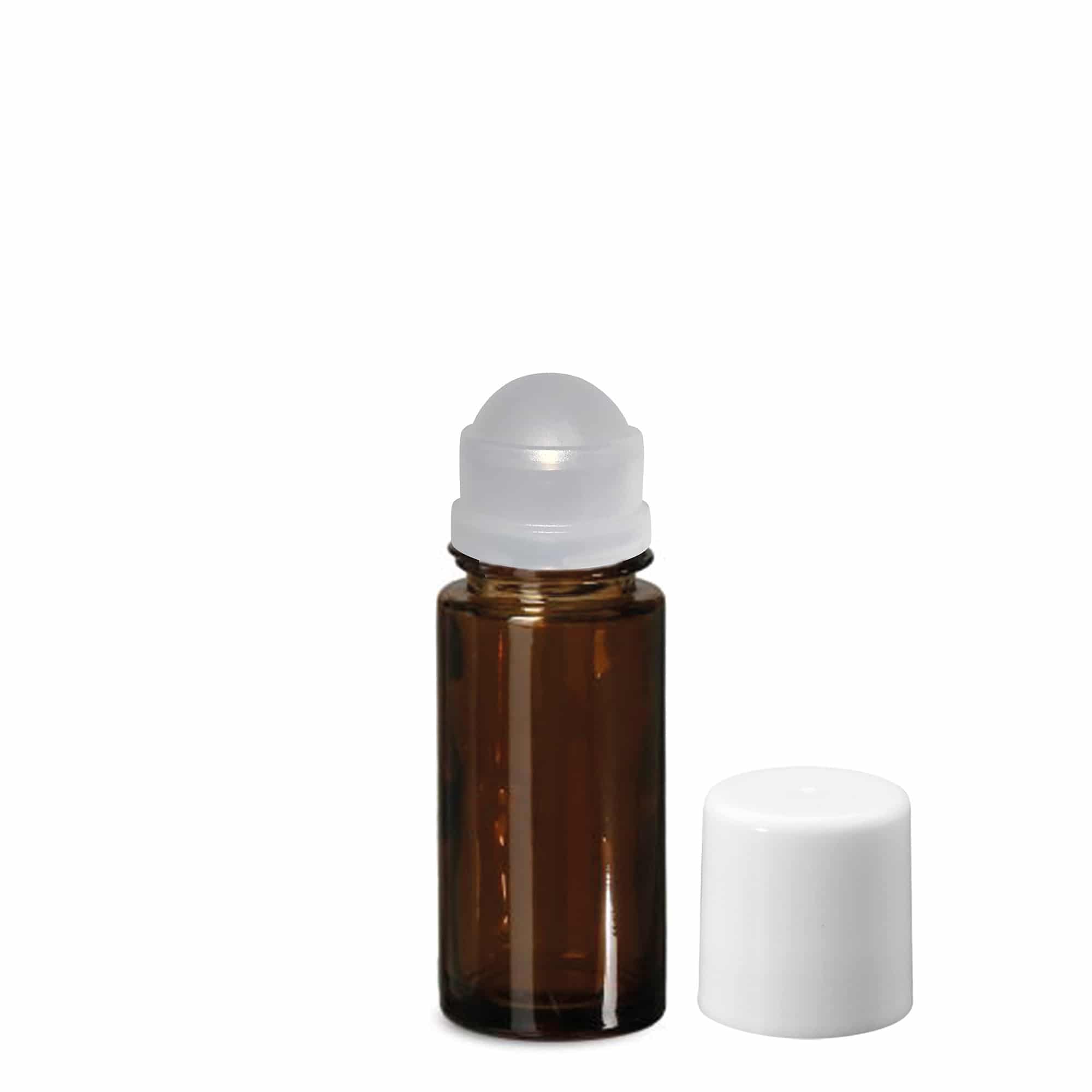 50 ml roll-on bottle, glass, brown, opening: screw cap