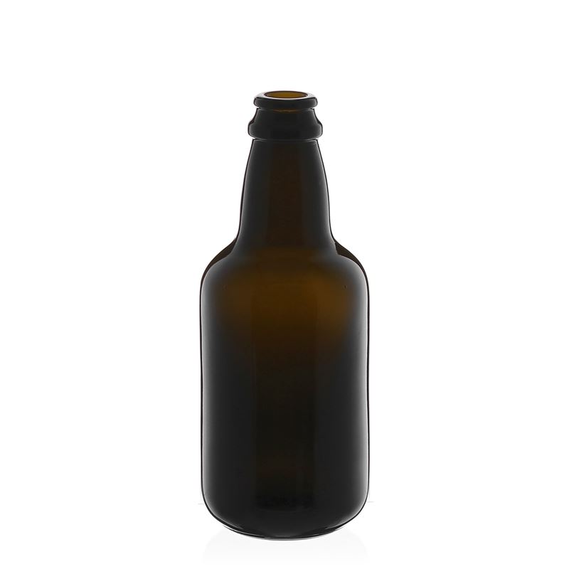 330 ml beer bottle 'Era', glass, antique green, opening: crown cap