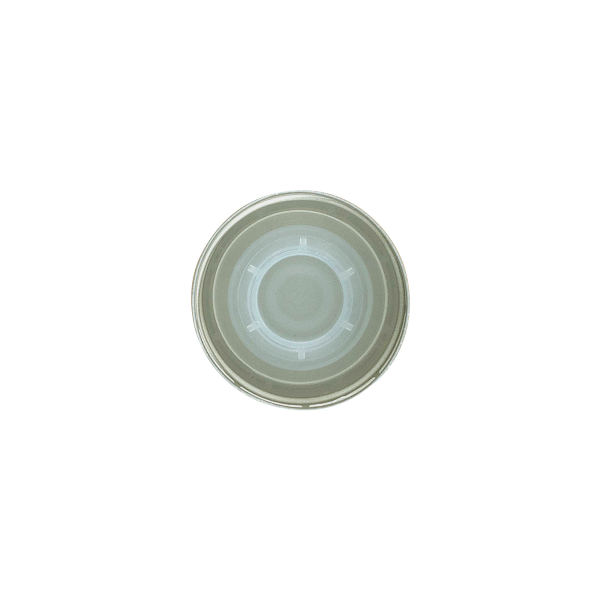 Screw cap with pouring insert, metal-plastic, gold, for opening: PP 31.5 Screw cap with pouring insert, metal-plastic, gold, for opening: PP 31.5