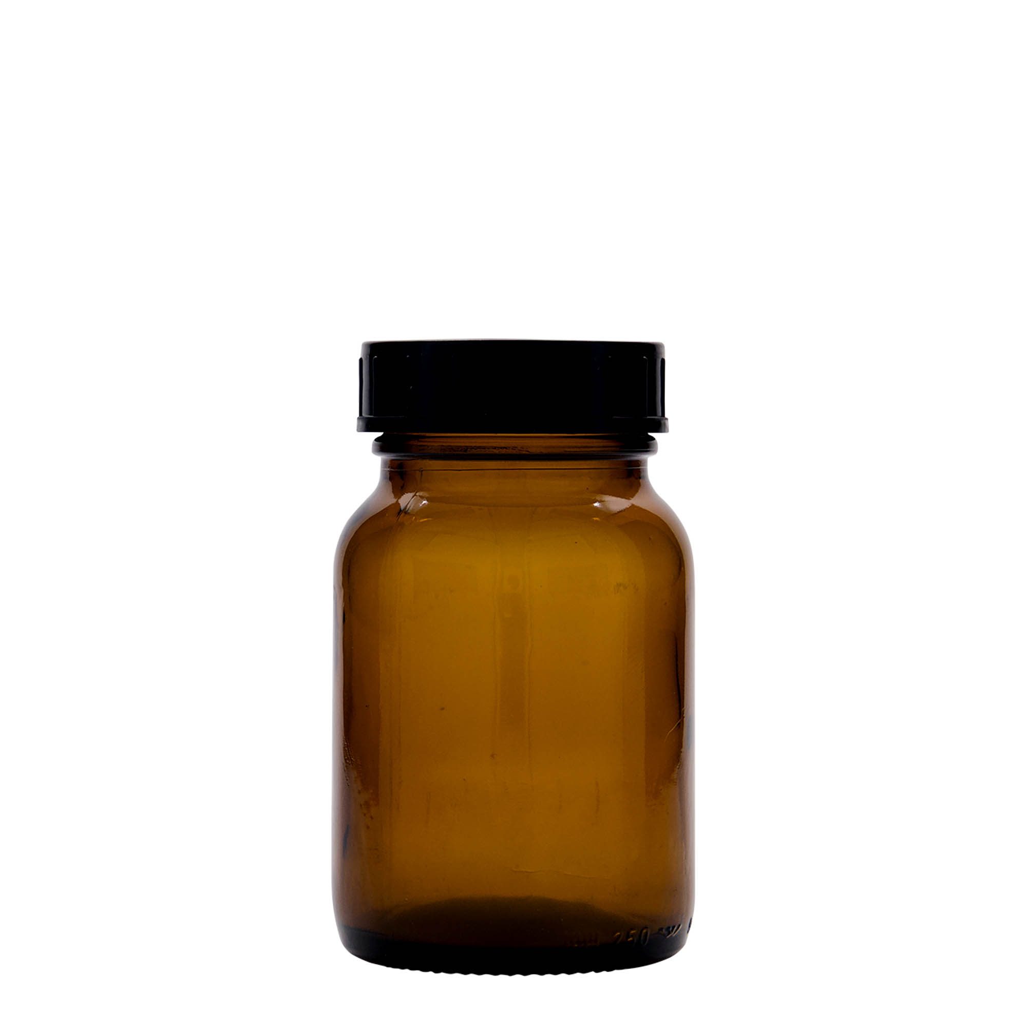 250 ml wide-neck jar, brown, opening: DIN 55