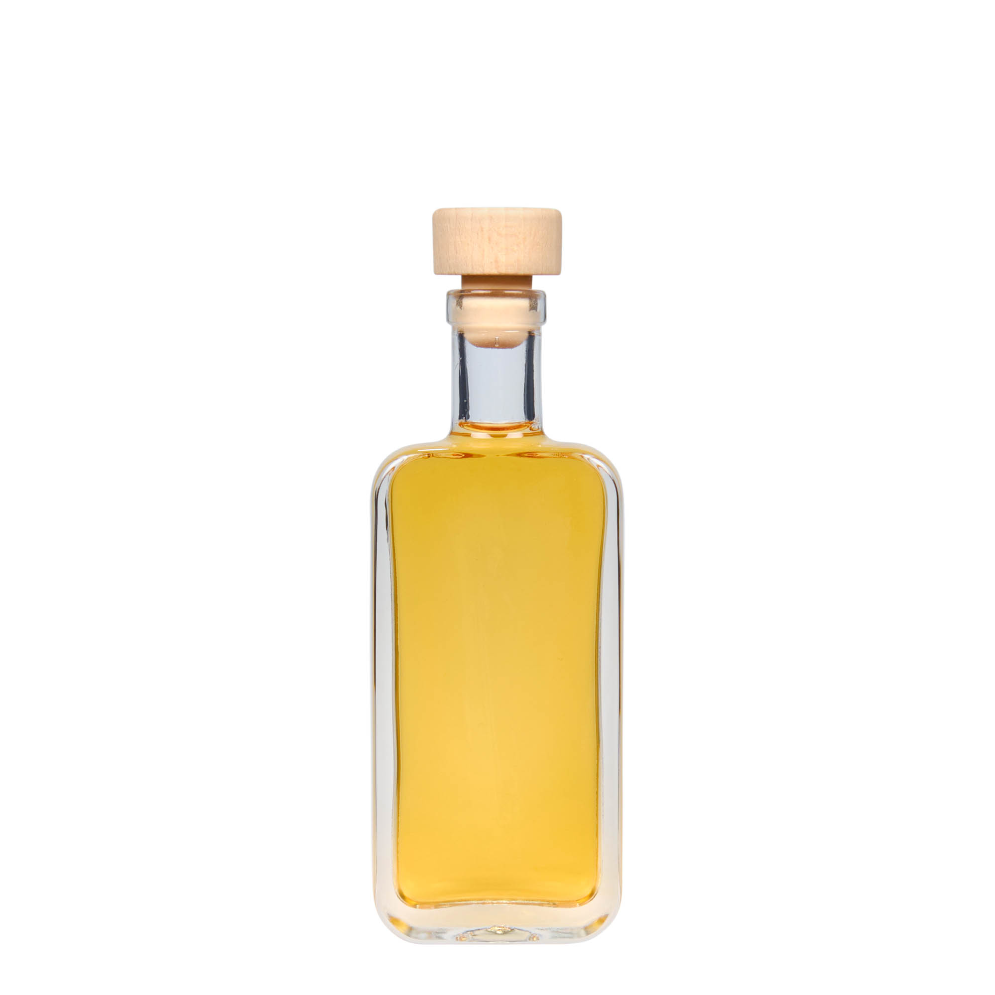 100 ml glass bottle 'Nice', rectangular, opening: cork
