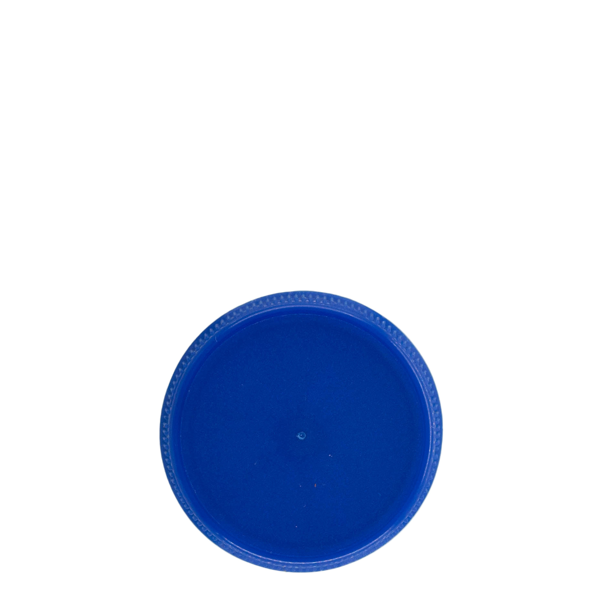 Screw cap for two start thread, PE plastic, blue, for opening: PET 38 mm