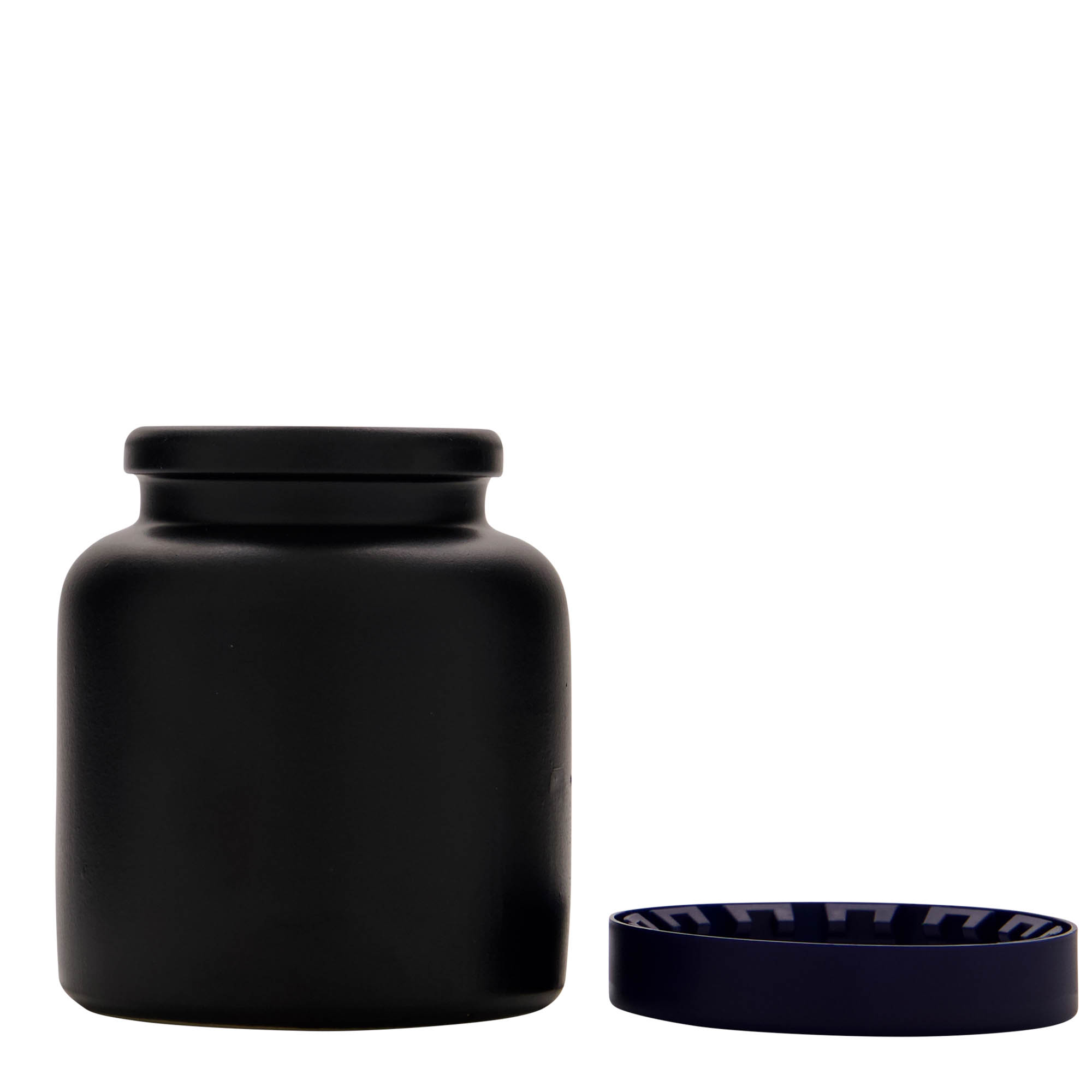 270 ml stoneware pot, ceramic, black, opening: slip lid 270 ml stoneware pot, ceramic, black, opening: slip lid