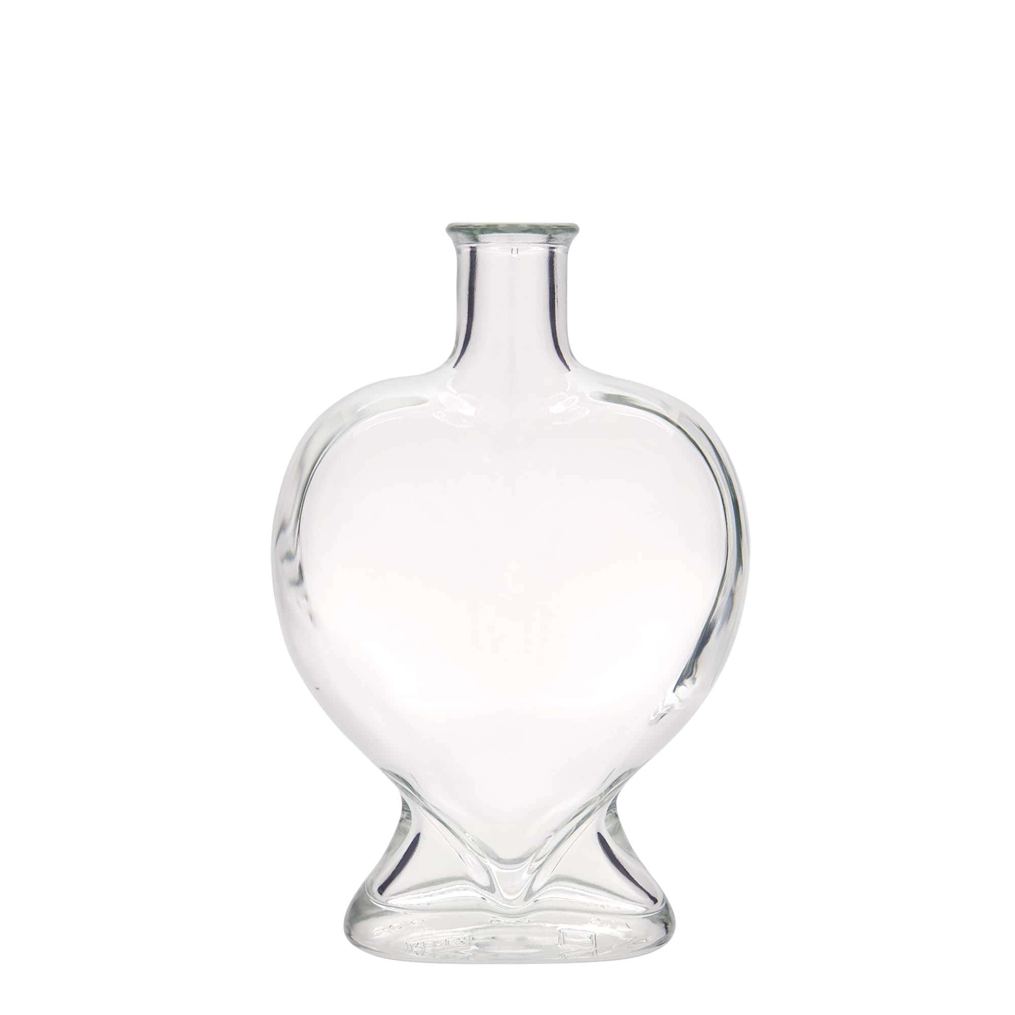 500 ml glass bottle ‘Heart’, opening: cork