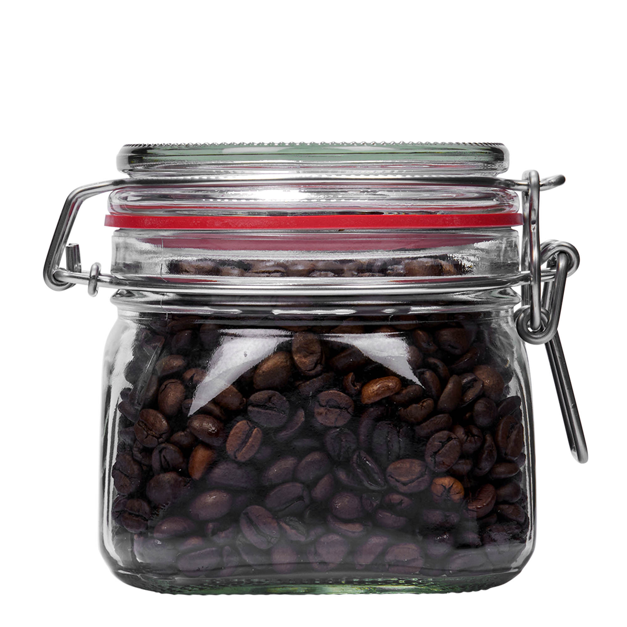 550 ml wire bail jar, square, opening: wire bail closure 550 ml wire bail jar, square, opening: wire bail closure