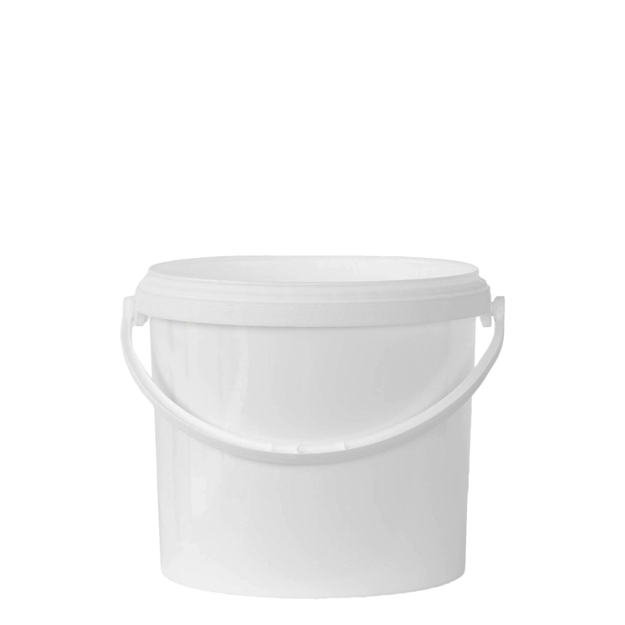 5 l bucket, PP plastic, white 5 l bucket, PP plastic, white