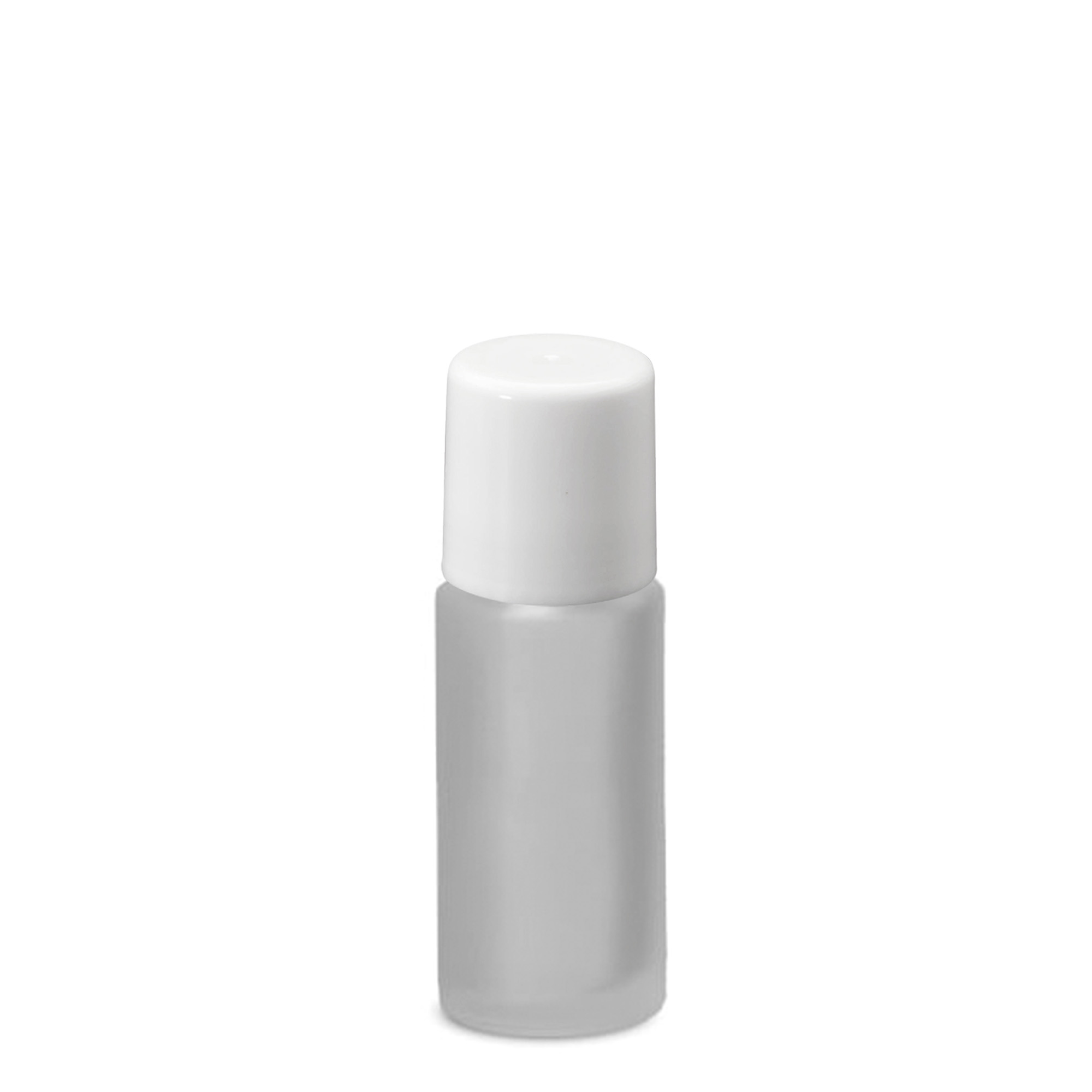 50 ml roll-on bottle, glass, frosted, neck: screw cap