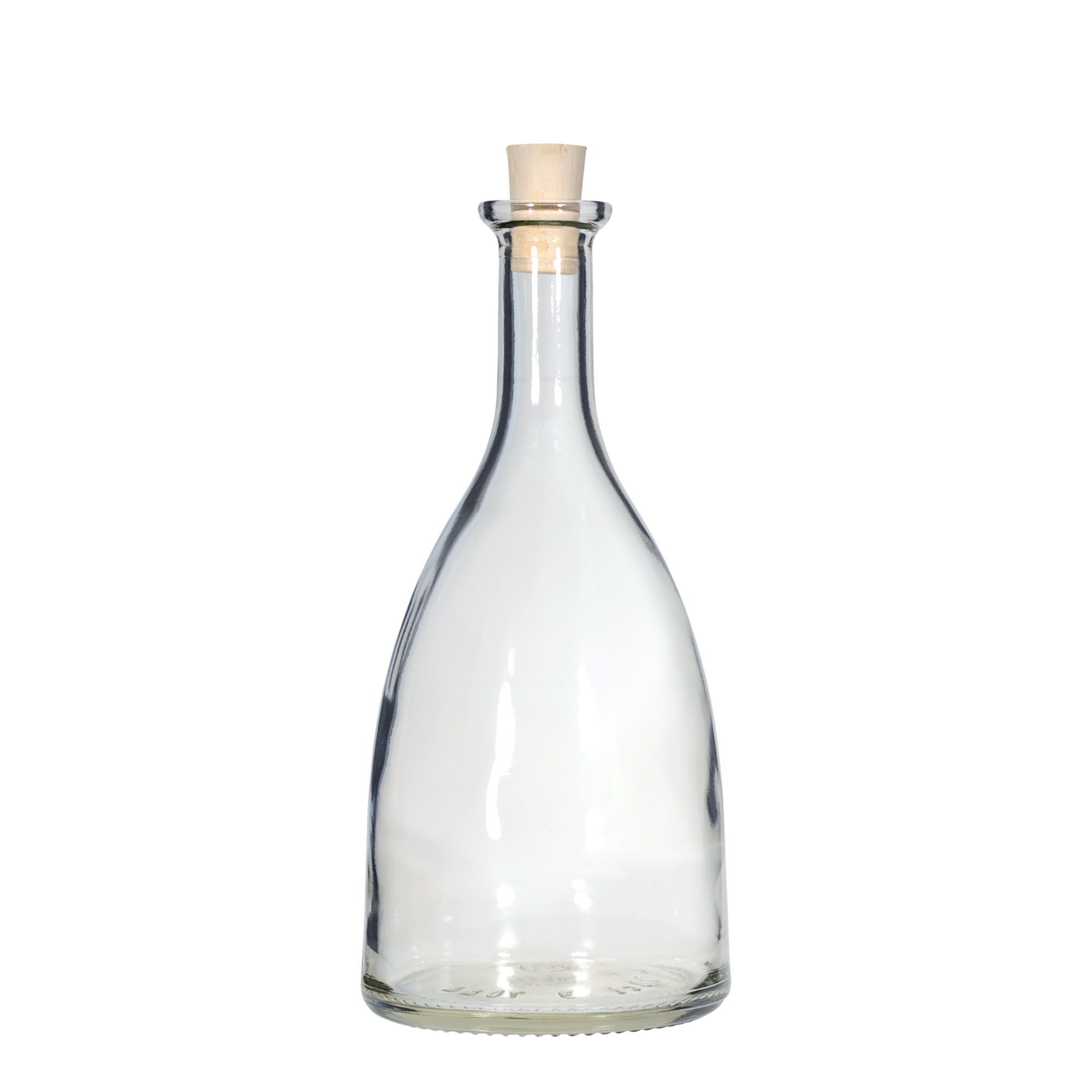 700 ml glass bottle 'Viola', opening: cork