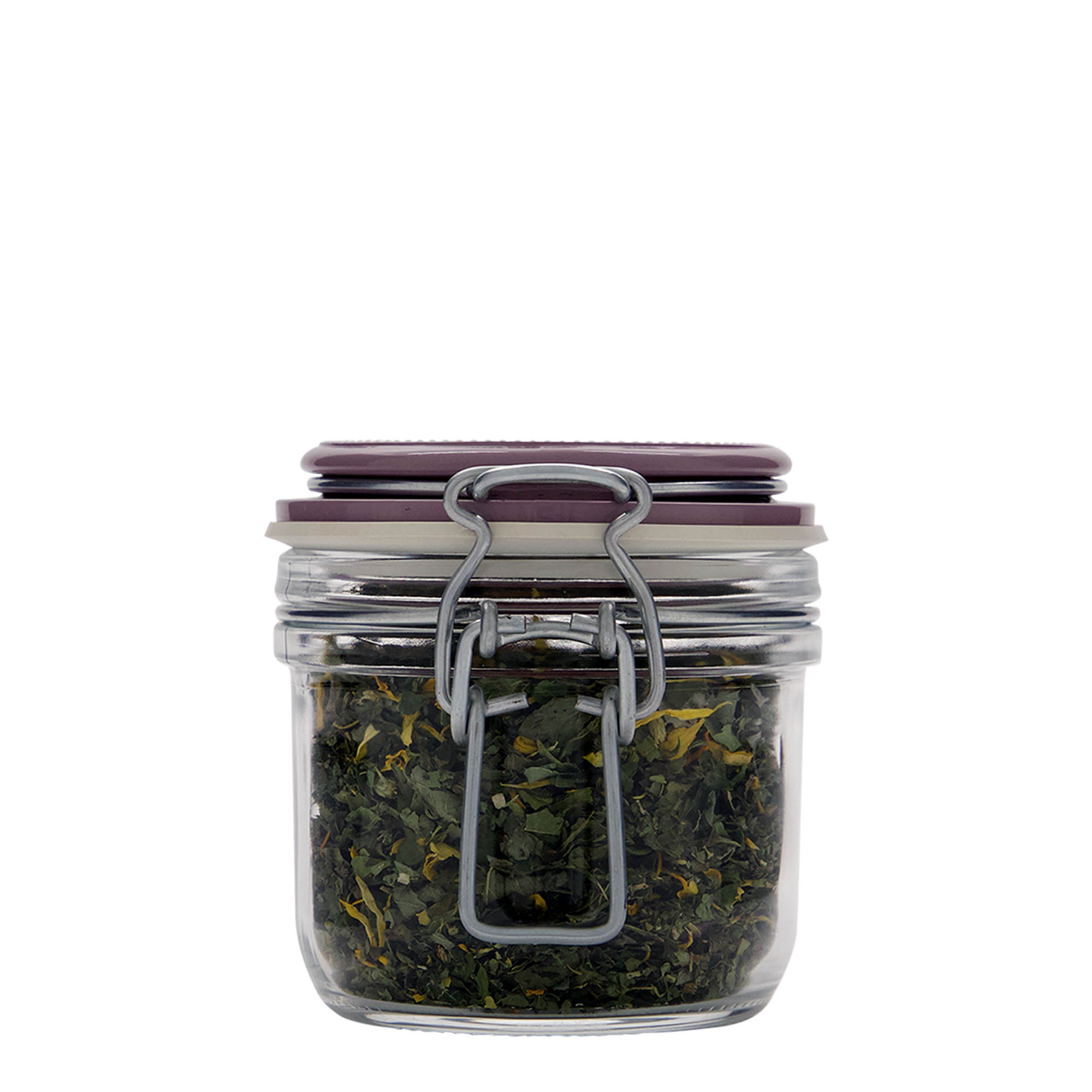 200 ml wire bail jar 'Fido', violet, opening: wire bail closure